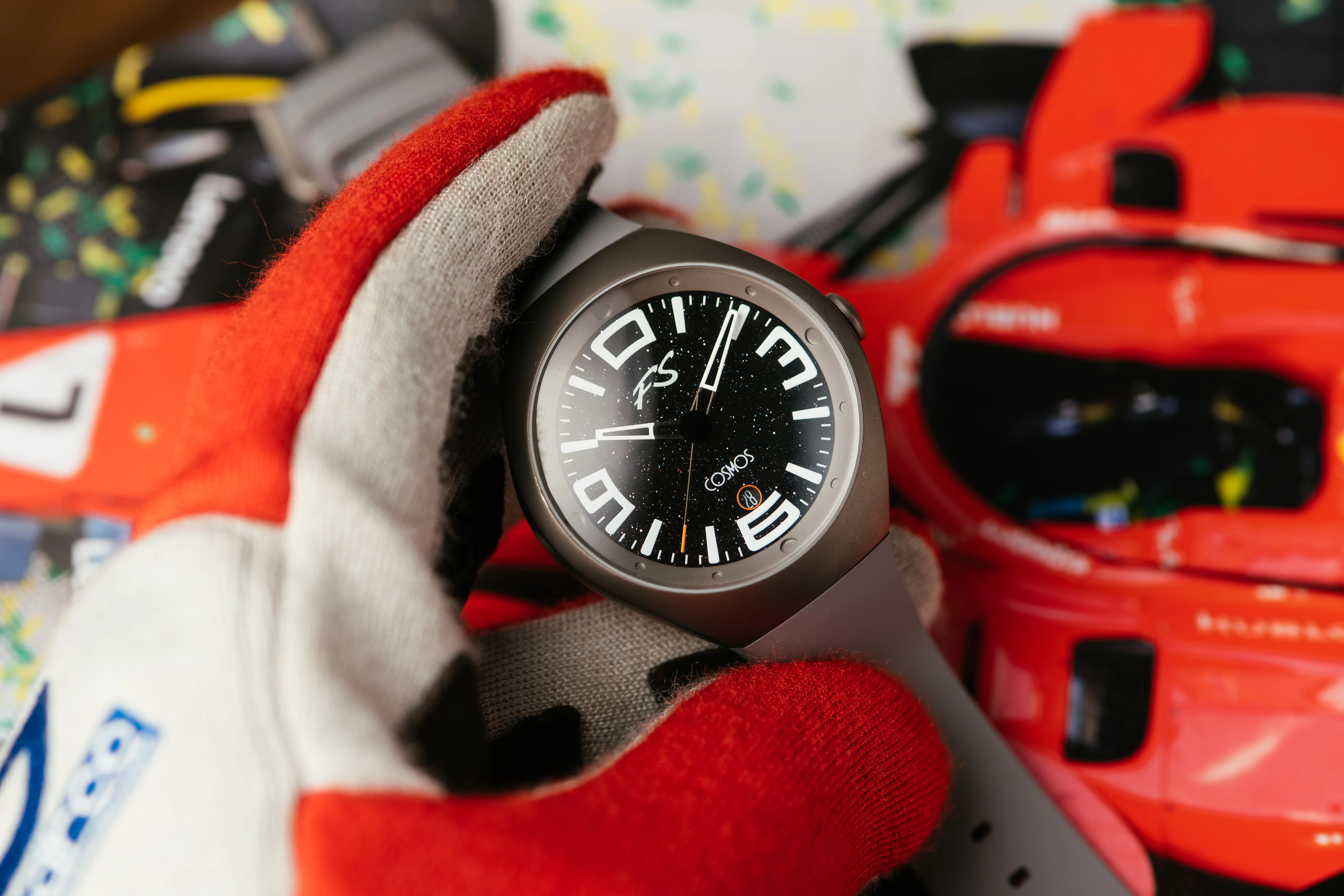 Frank Stephenson's Cosmos Series Gray Case, Black Dial, Gray Strap | Black Dial - Image 6