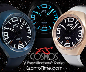 Frank Stephenson's Cosmos Series Steel Case, Blue Dial, White Strap | Blue Dial - Image 12
