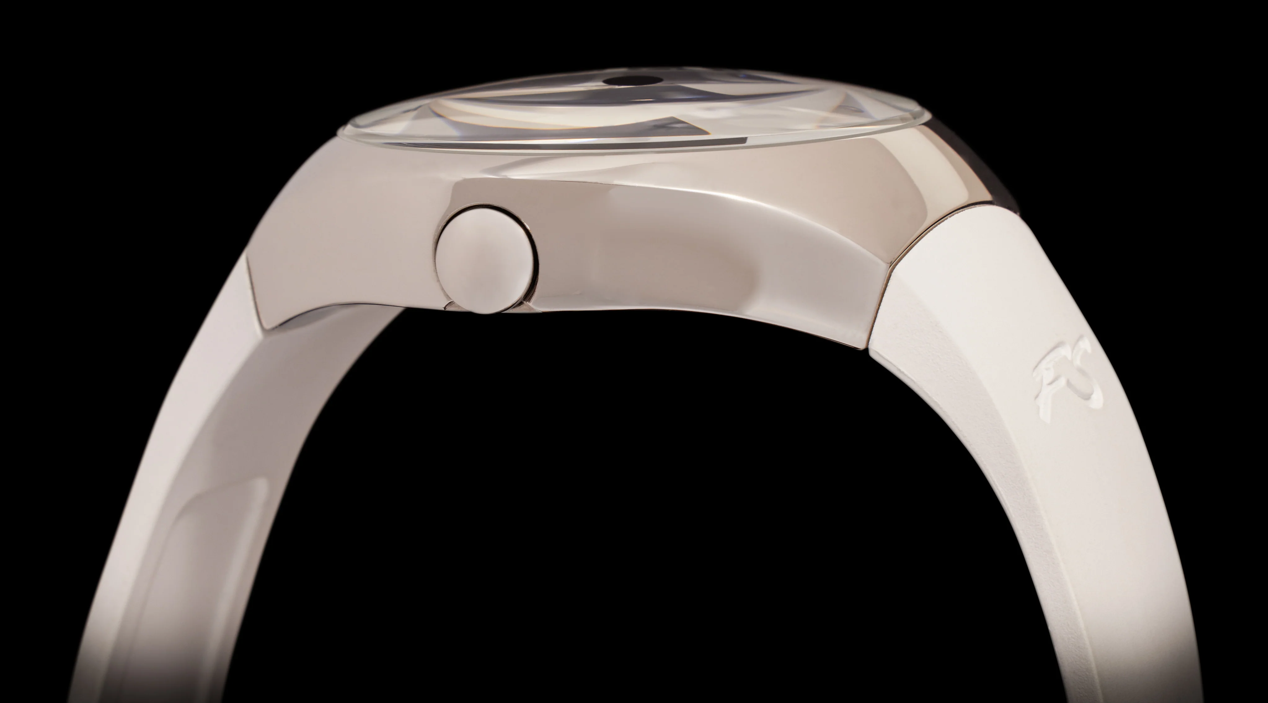 Frank Stephenson's Cosmos Series Steel Case, Blue Dial, White Strap | Blue Dial - Image 3