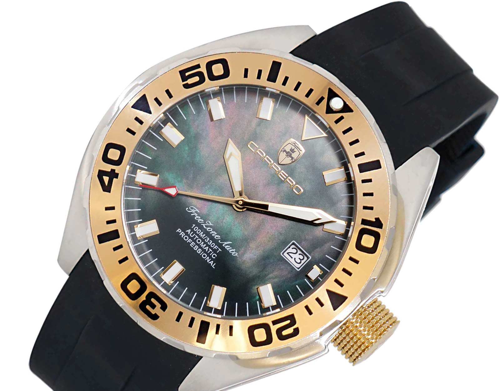 FreeZone-Auto Black/Gold tone | Black Dial - Image 5