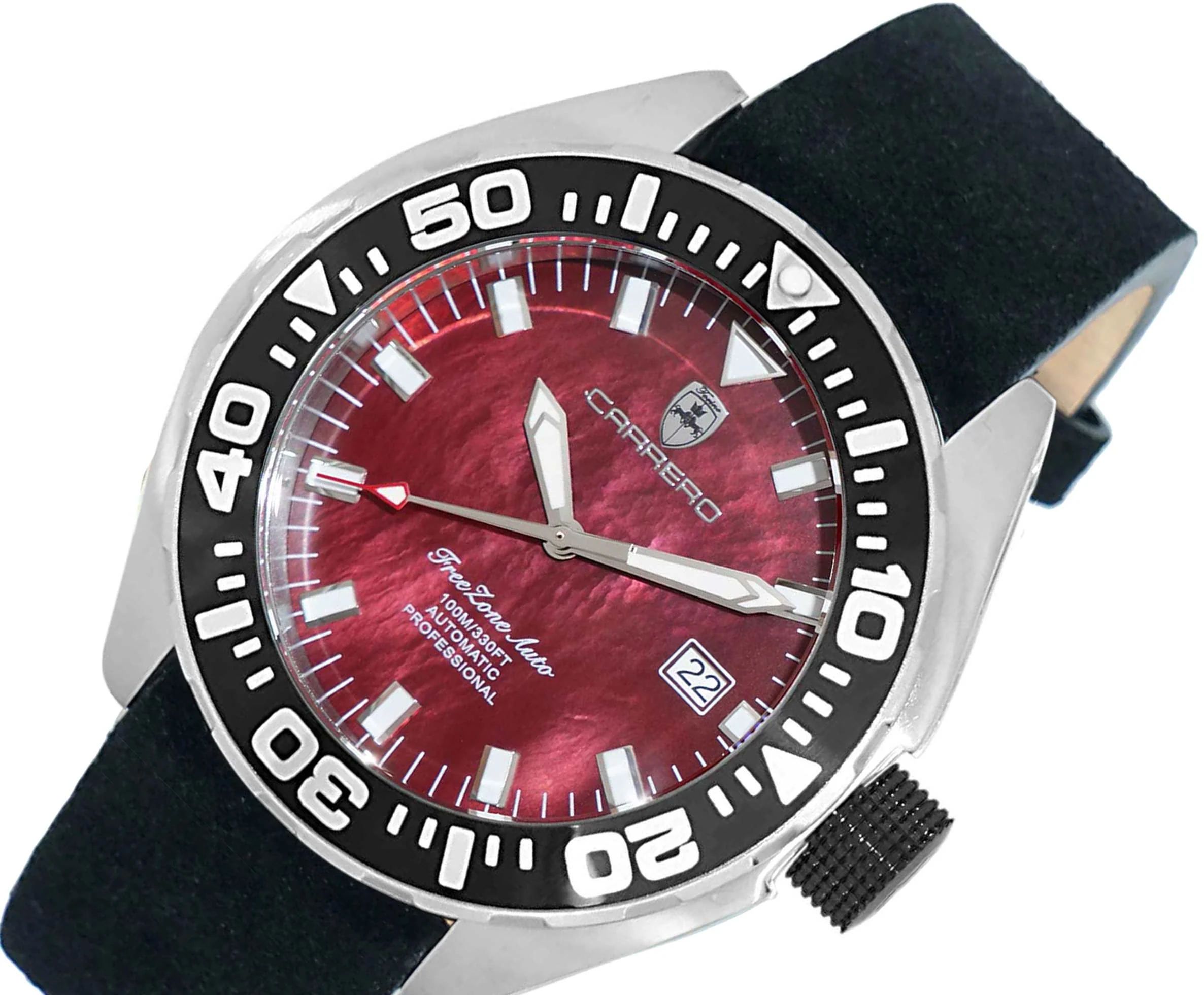 FreeZone-Auto Maroon / Black | Maroon Dial - Image 3