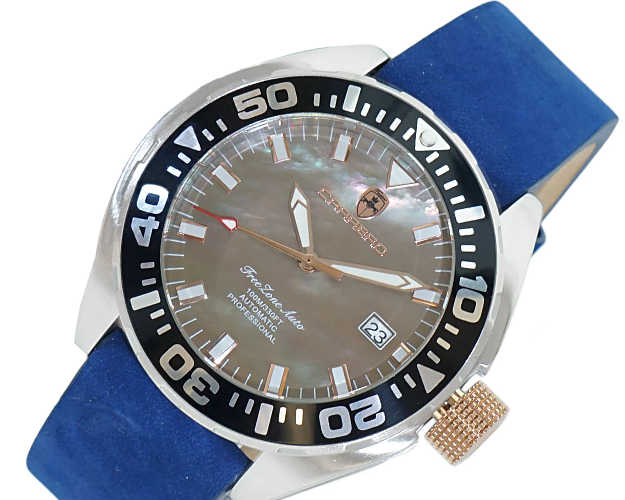 FreeZone-Auto Rose/Blue | Brown Dial - Image 4