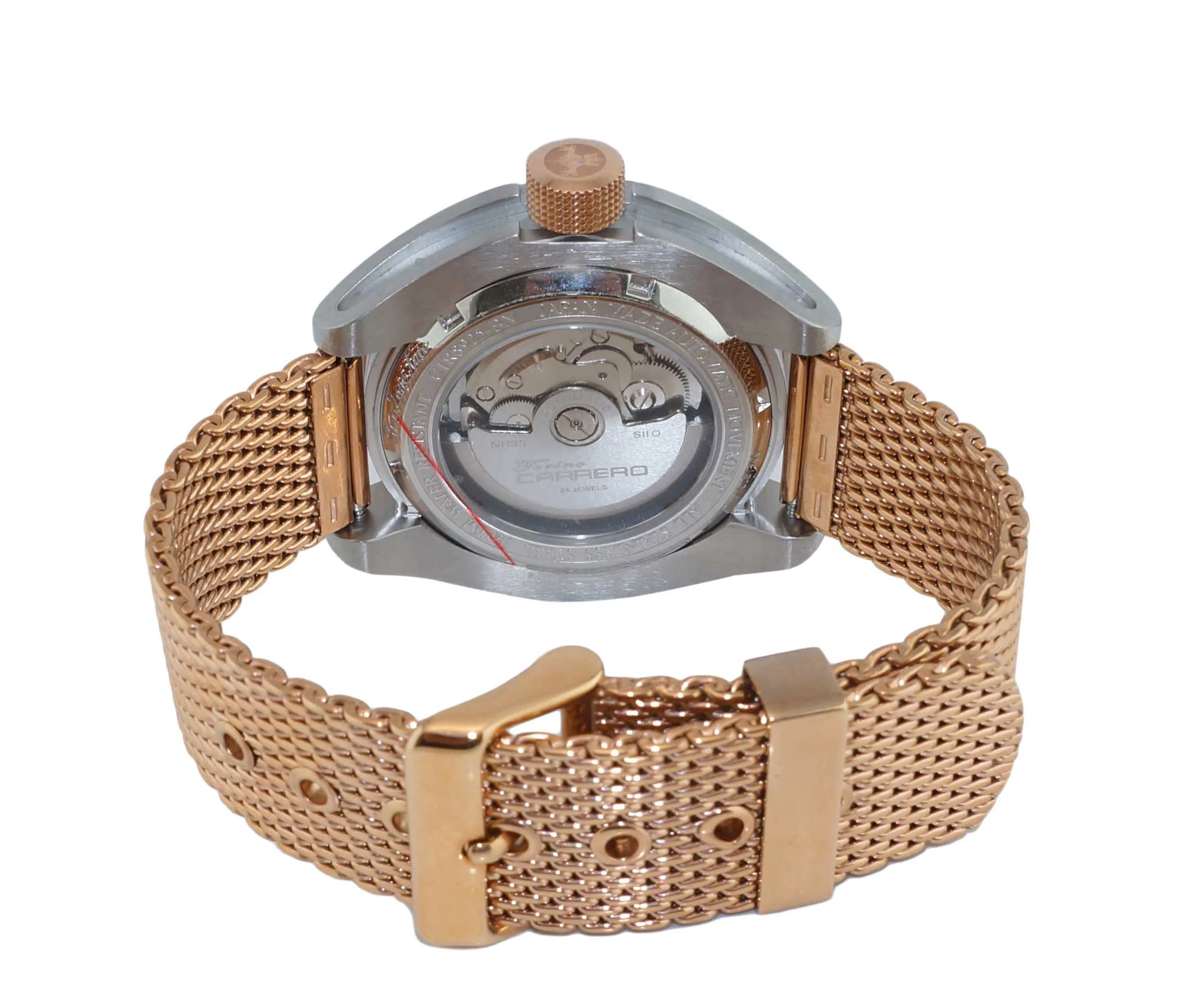 FreeZone-Auto Rose/Rosetone-Mesh | Brown Dial - Image 4