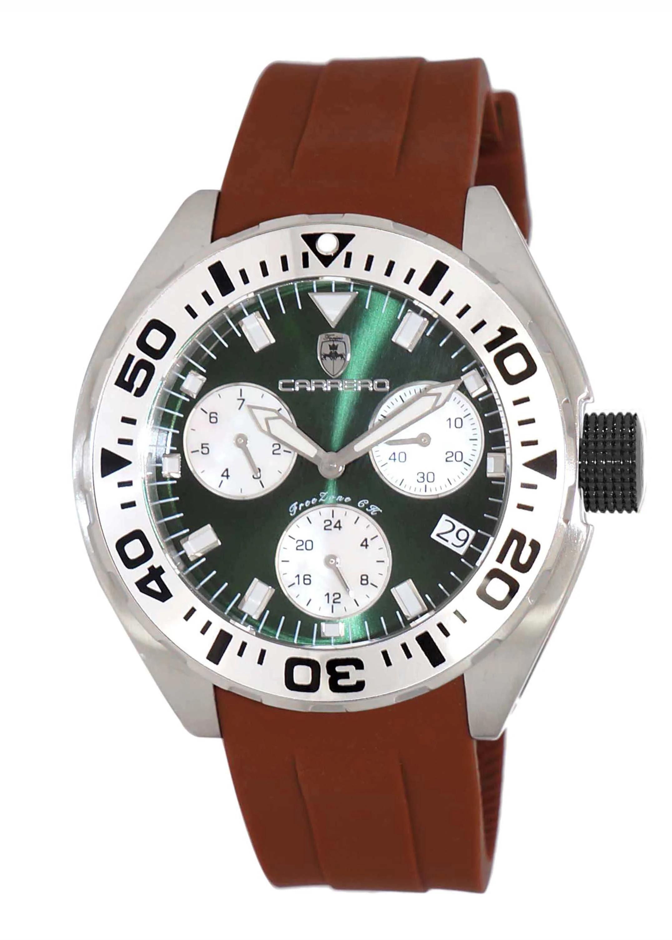 FreeZone-CH Green / Brown | Green Dial