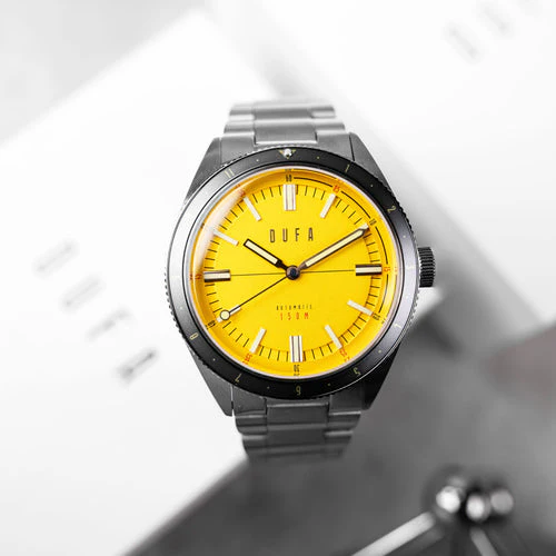 Freitaucher Automatic Yellow / Stainless Steel | Yellow Dial - Image 3