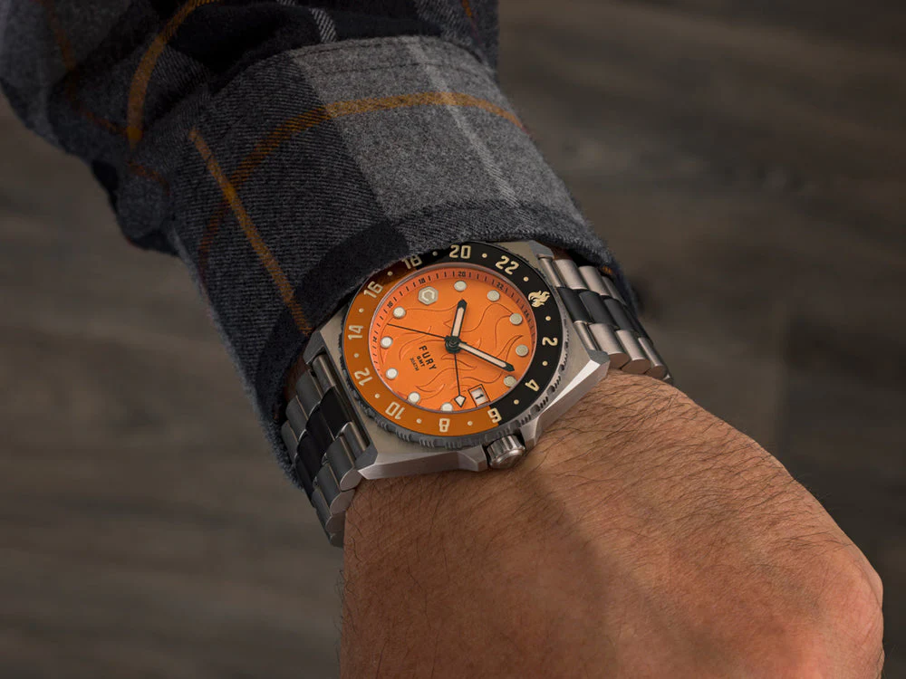 Fury GMT ORANGE CLOCKWORK | Orange Dial - Image 2