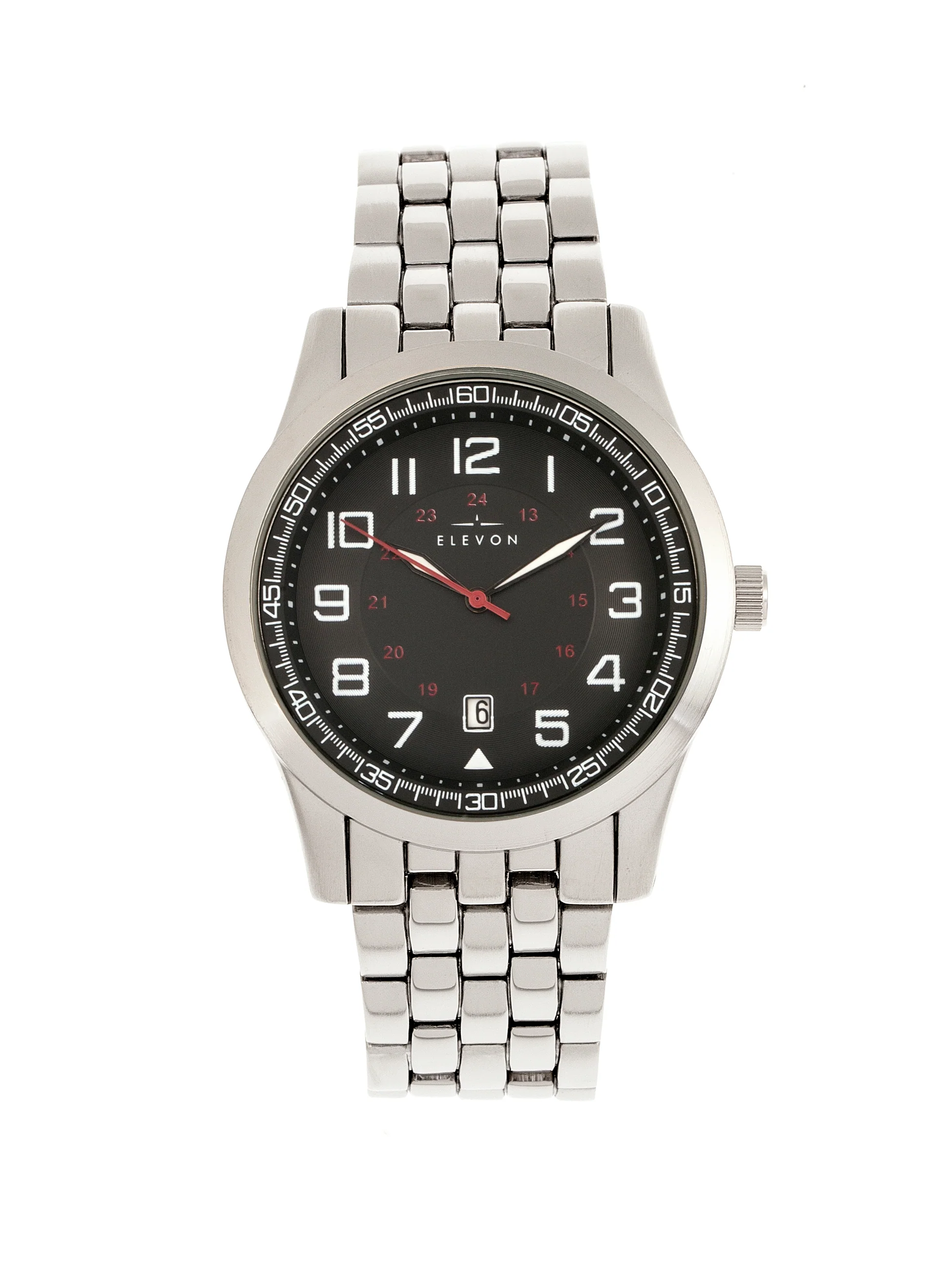 Garrison w/Date Silver/Black | Black Dial