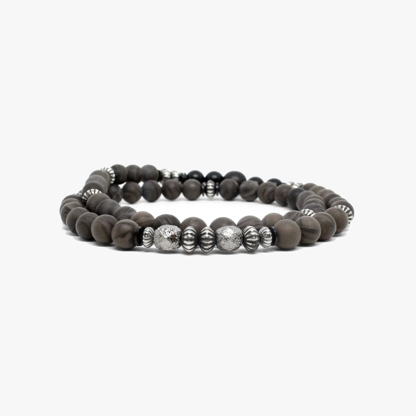 Gemstone And Sterling Double, Cappuccino Jasper | Dial