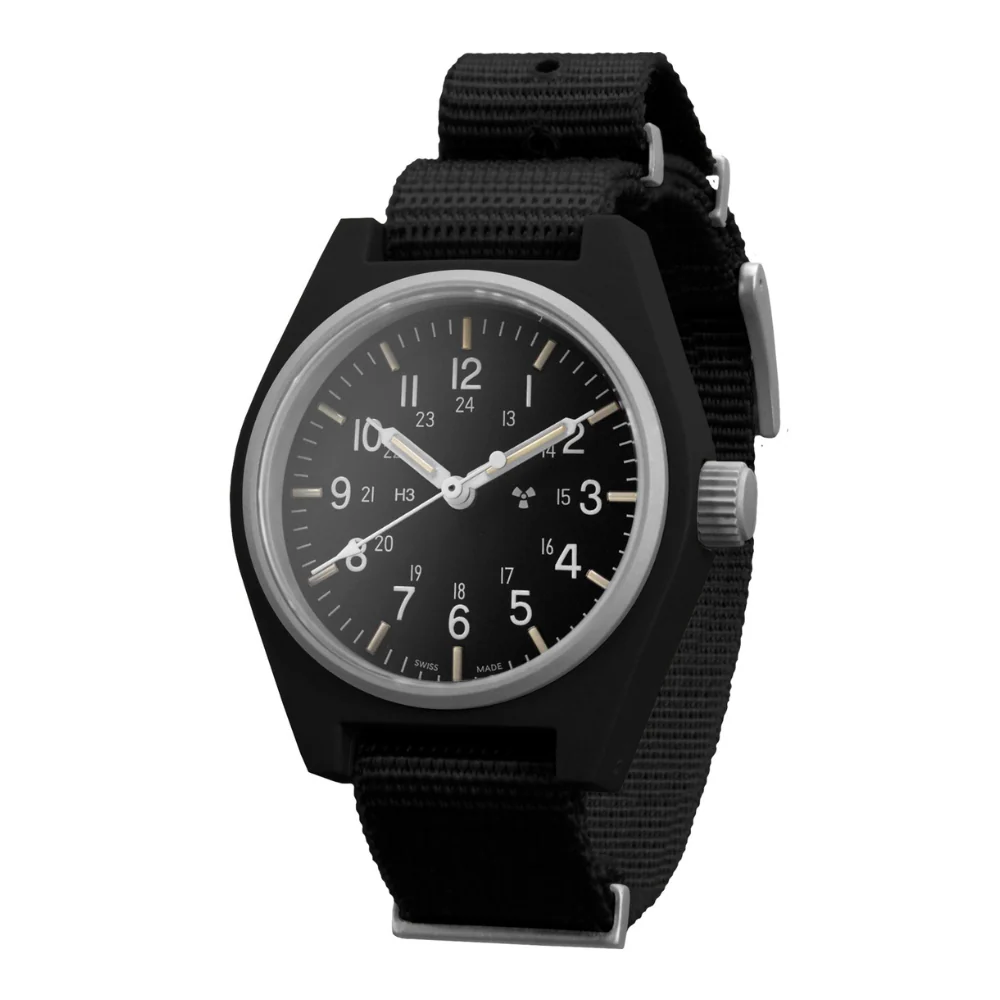 General Purpose Quartz with Date Black NGM/Def Std Matte Black Dial