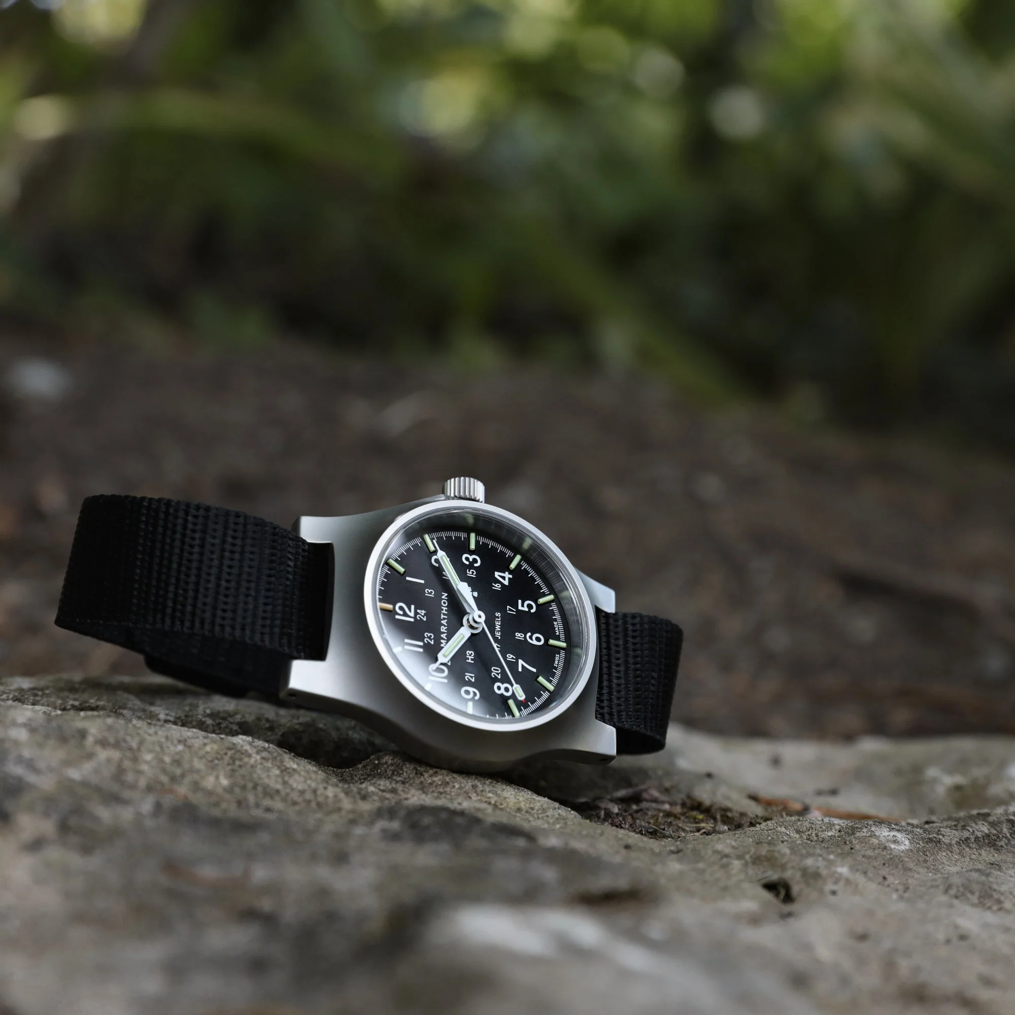 General Purpose SS/BKBK NYLON 10" (WW194003SS-0101) | Black Dial - Image 3