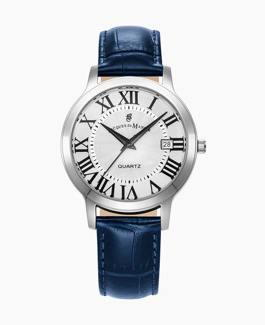 Jacques du Manoir Genesis Blue-tone White dial | White Dial