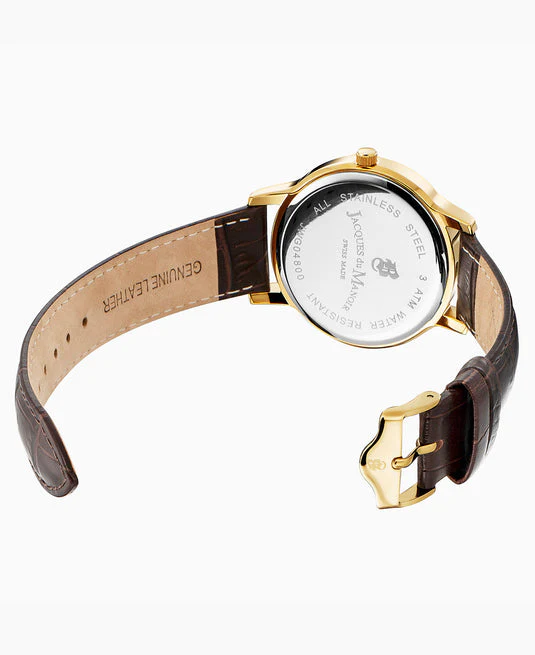 Jacques du Manoir Genesis Brown-tone Gold | Gold Dial - Image 3