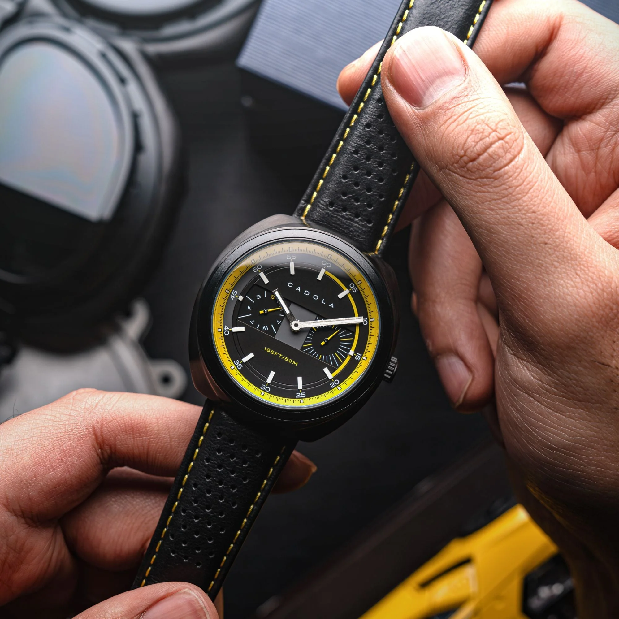 Giulia Calendar Black / Black Leather | Black Dial - Image 3