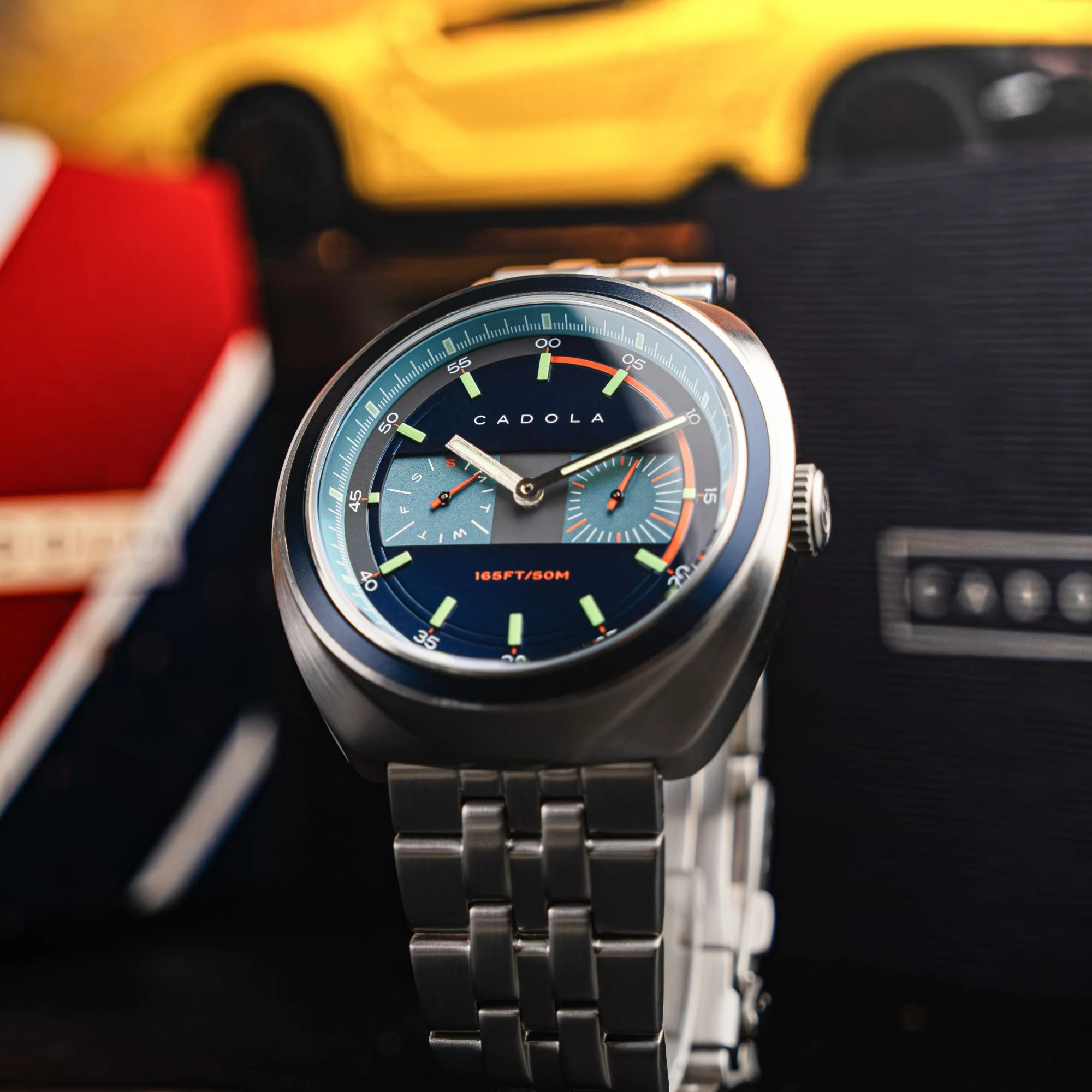 Giulia Calendar Blue /Stainless Steel | Blue Dial - Image 3