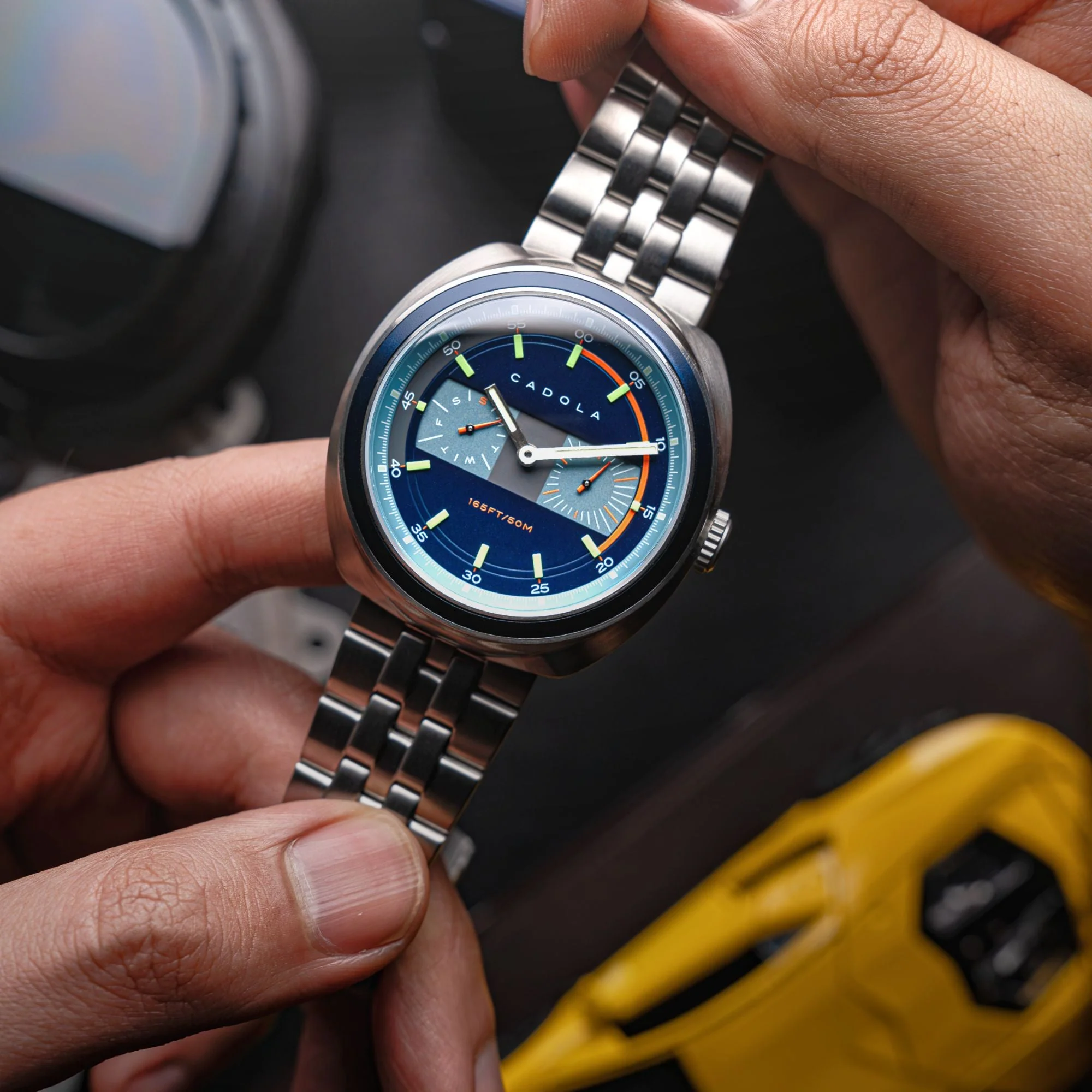 Giulia Calendar Blue /Stainless Steel | Blue Dial - Image 4