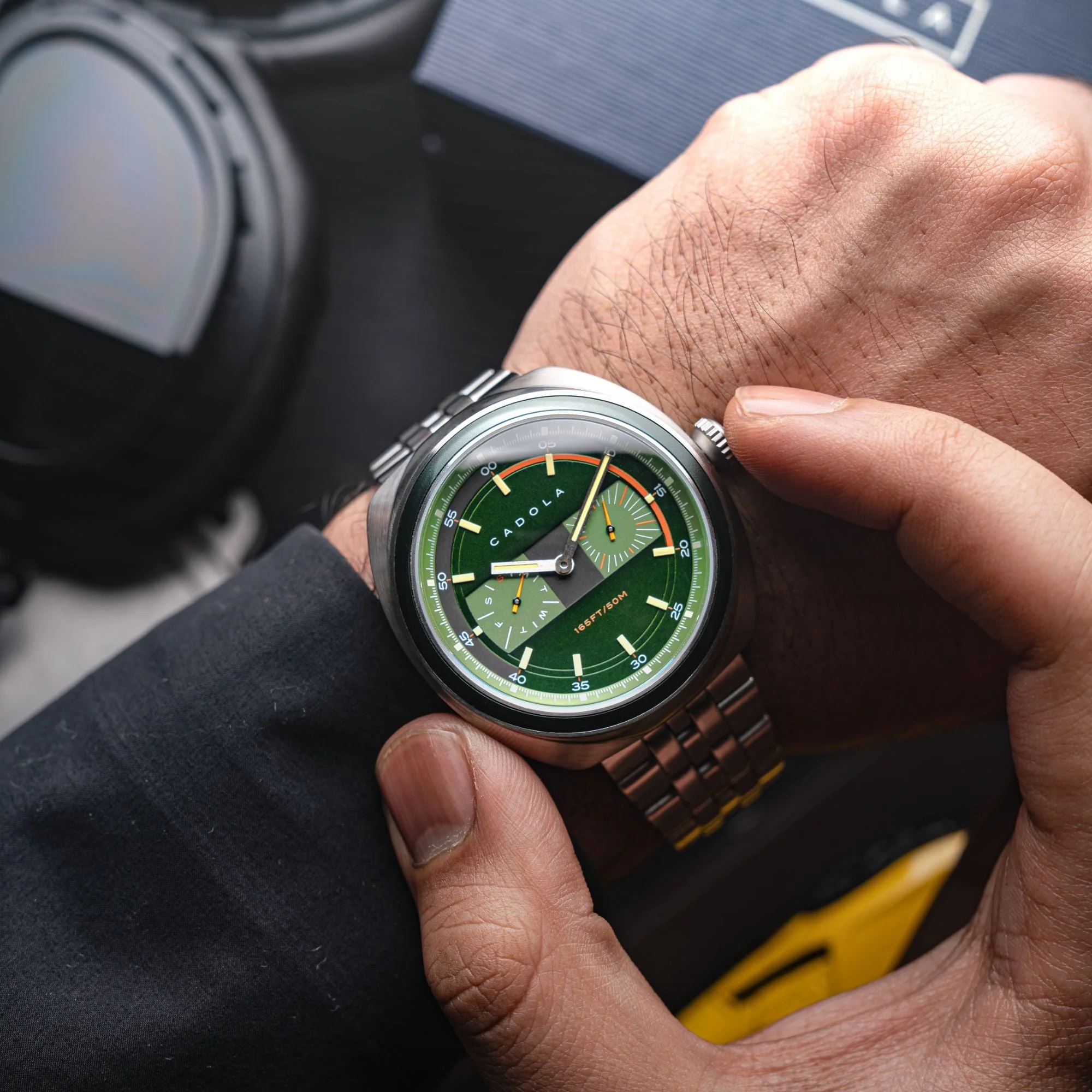 Giulia Calendar Green /Stainless Steel | Green Dial - Image 2