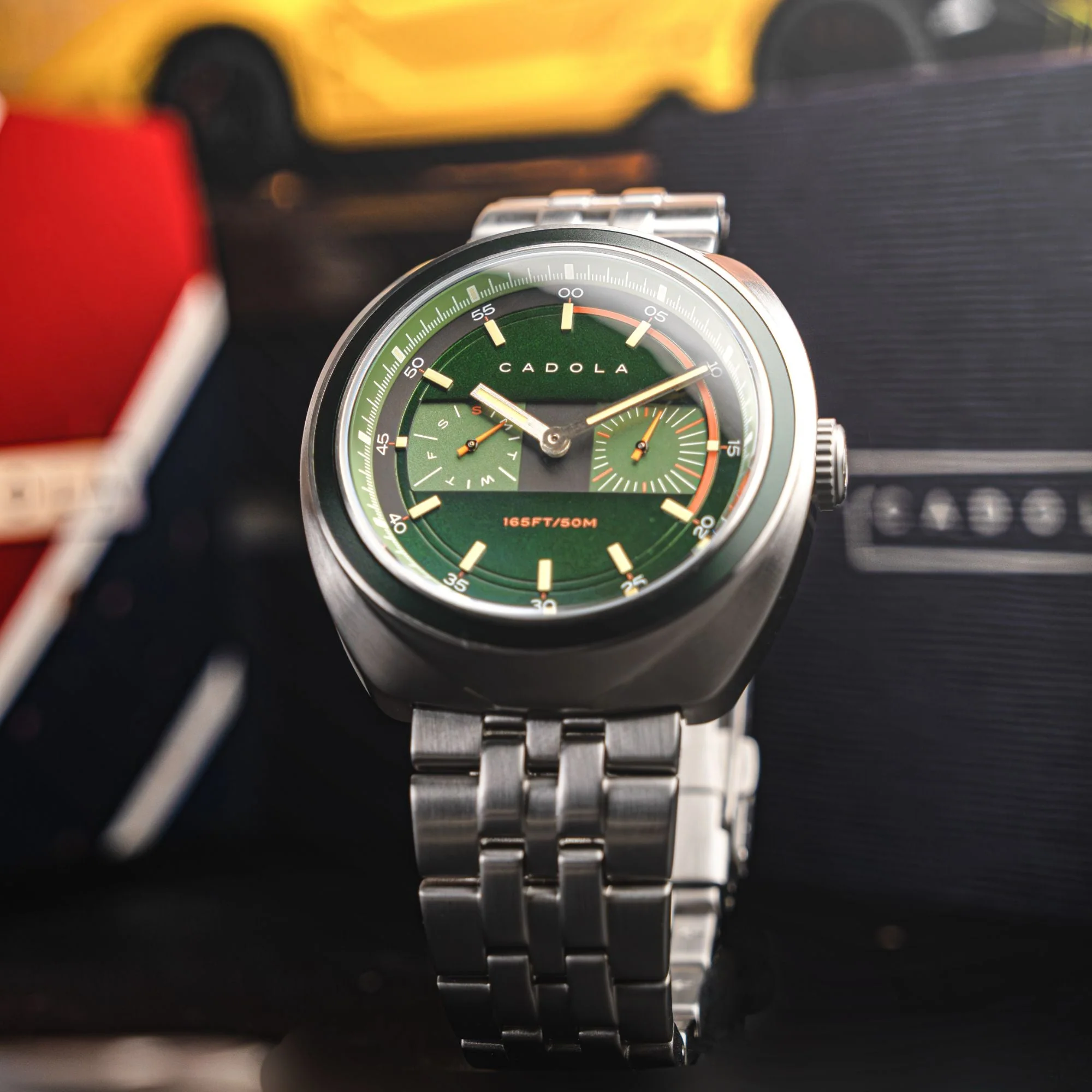Giulia Calendar Green /Stainless Steel | Green Dial - Image 3
