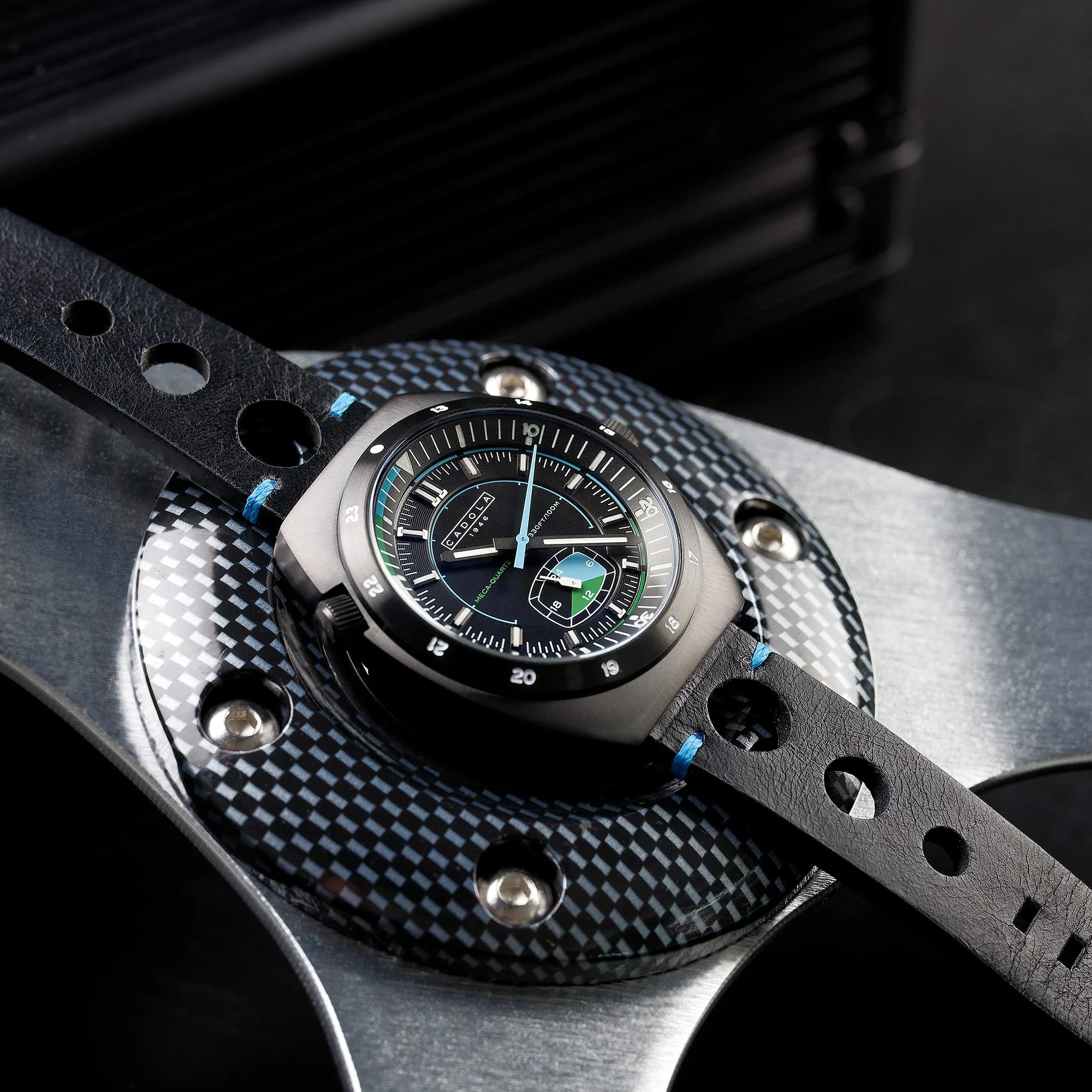 Giulia Meca Quartz BLACK / Leather | Black Dial - Image 3