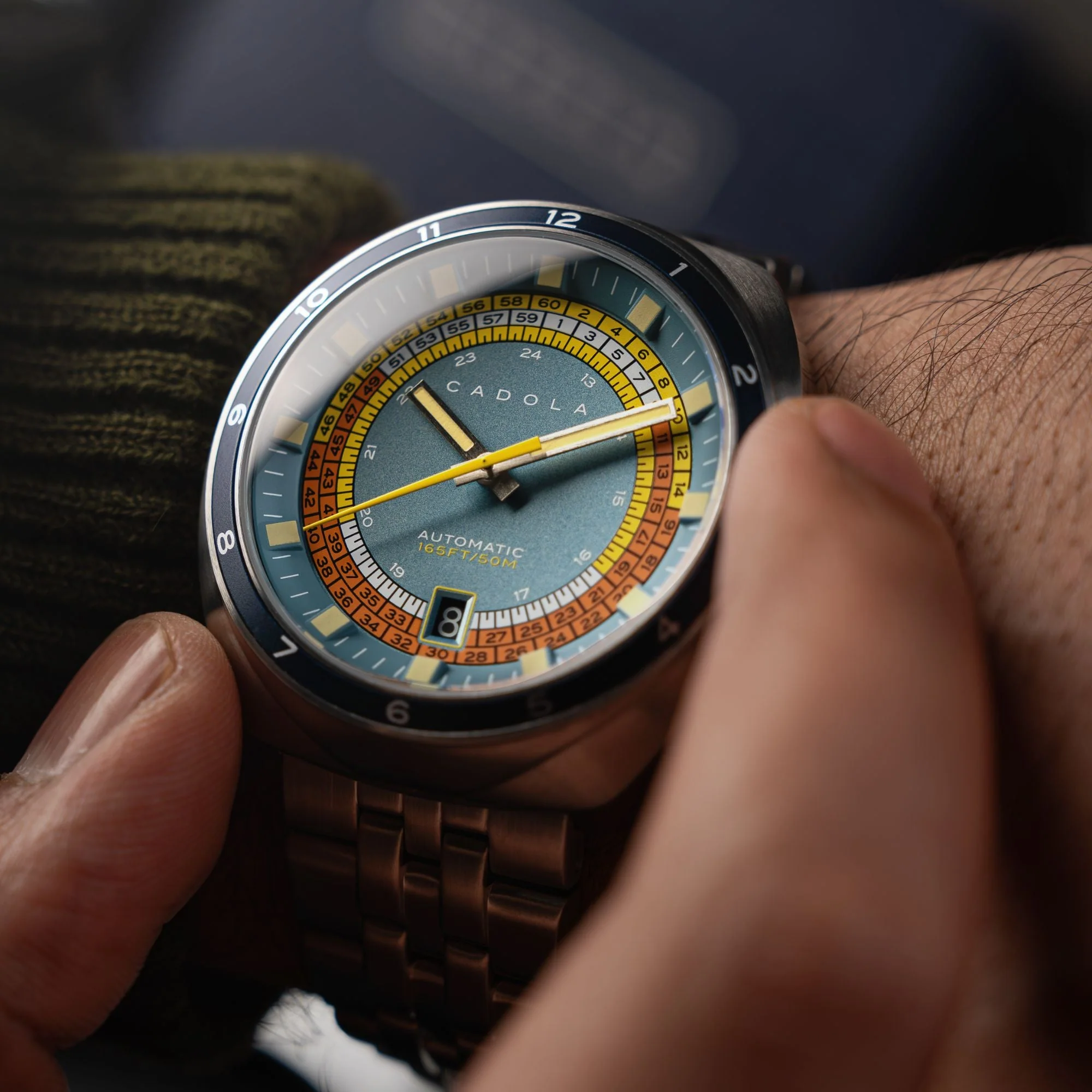 Giulia Suprema Automatic Blue & Yellow / Solid Stainless Steel Blue Dial - Image 3