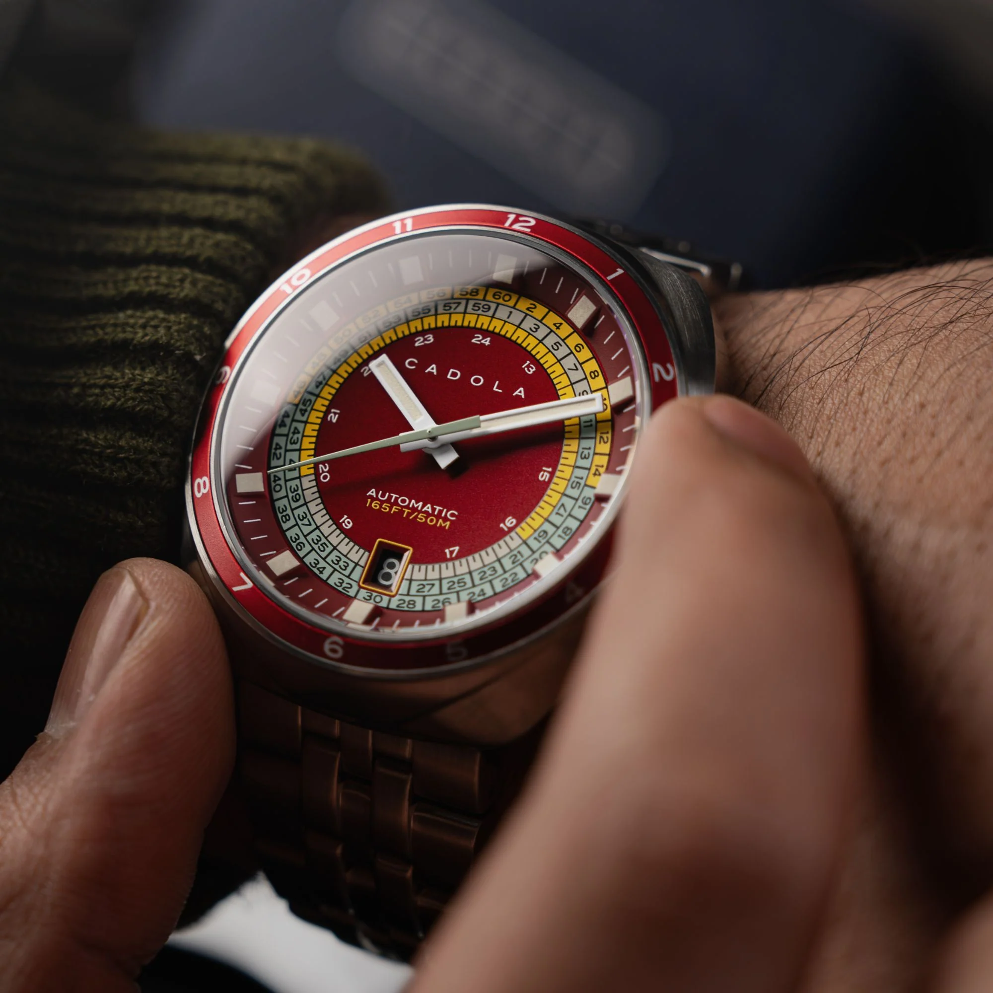Giulia Suprema Automatic Red / Solid Stainless Steel Red Dial - Image 3