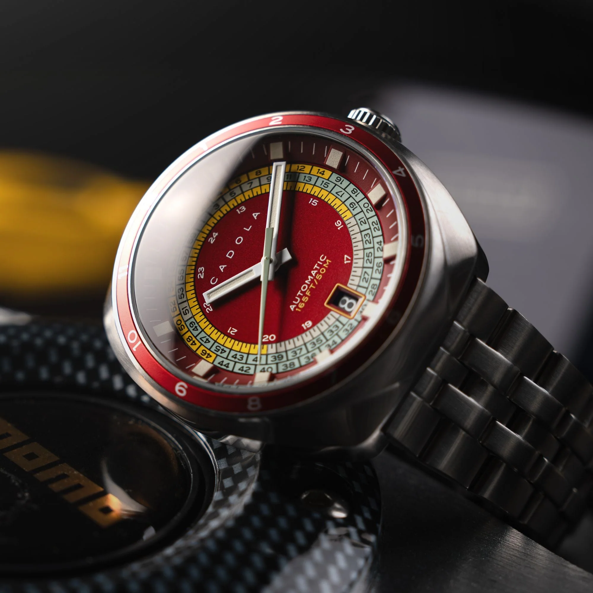 Giulia Suprema Automatic Red / Solid Stainless Steel Red Dial - Image 4