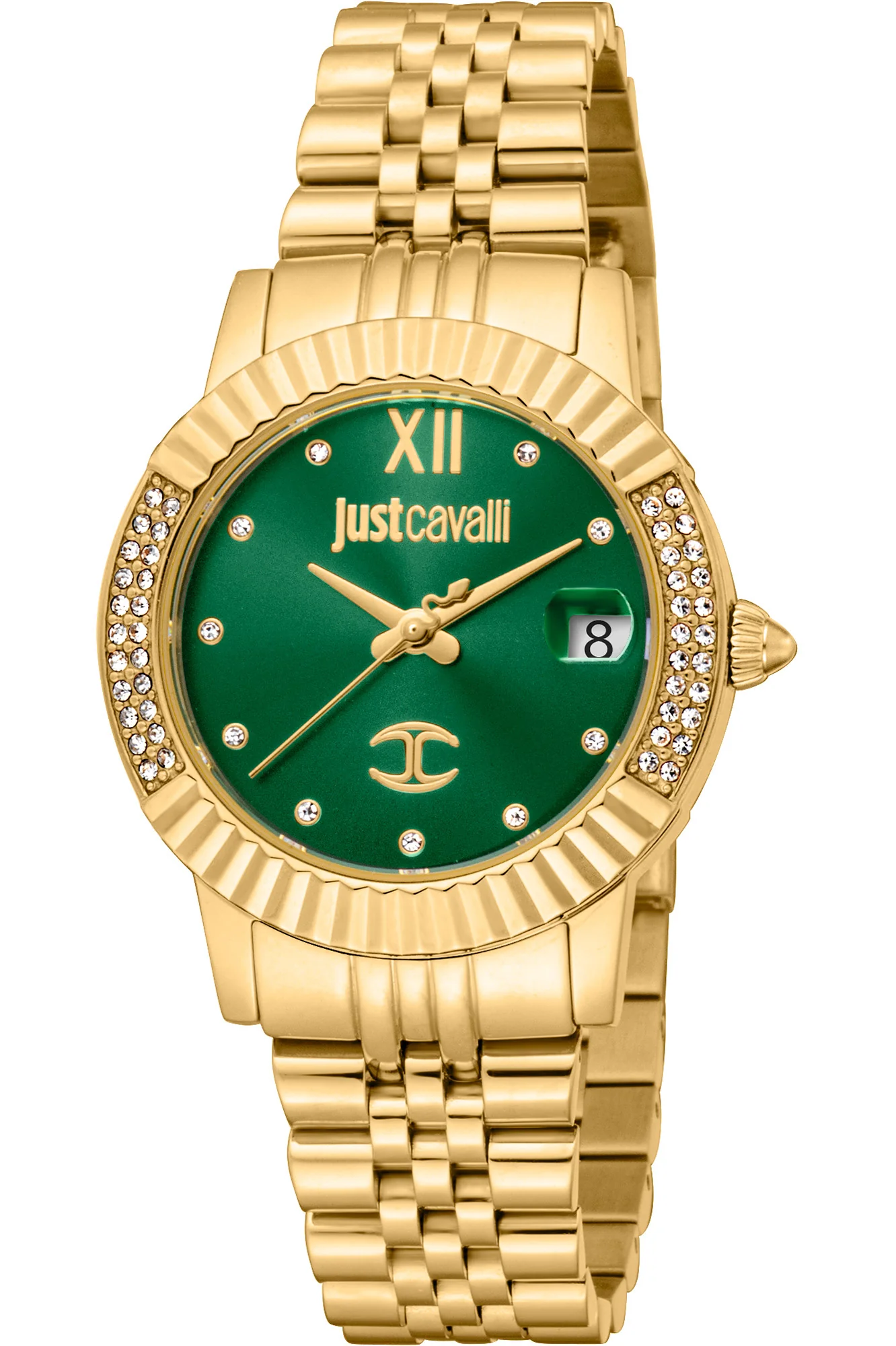 Glam Chic 32mm / Green / Gold | Green Dial