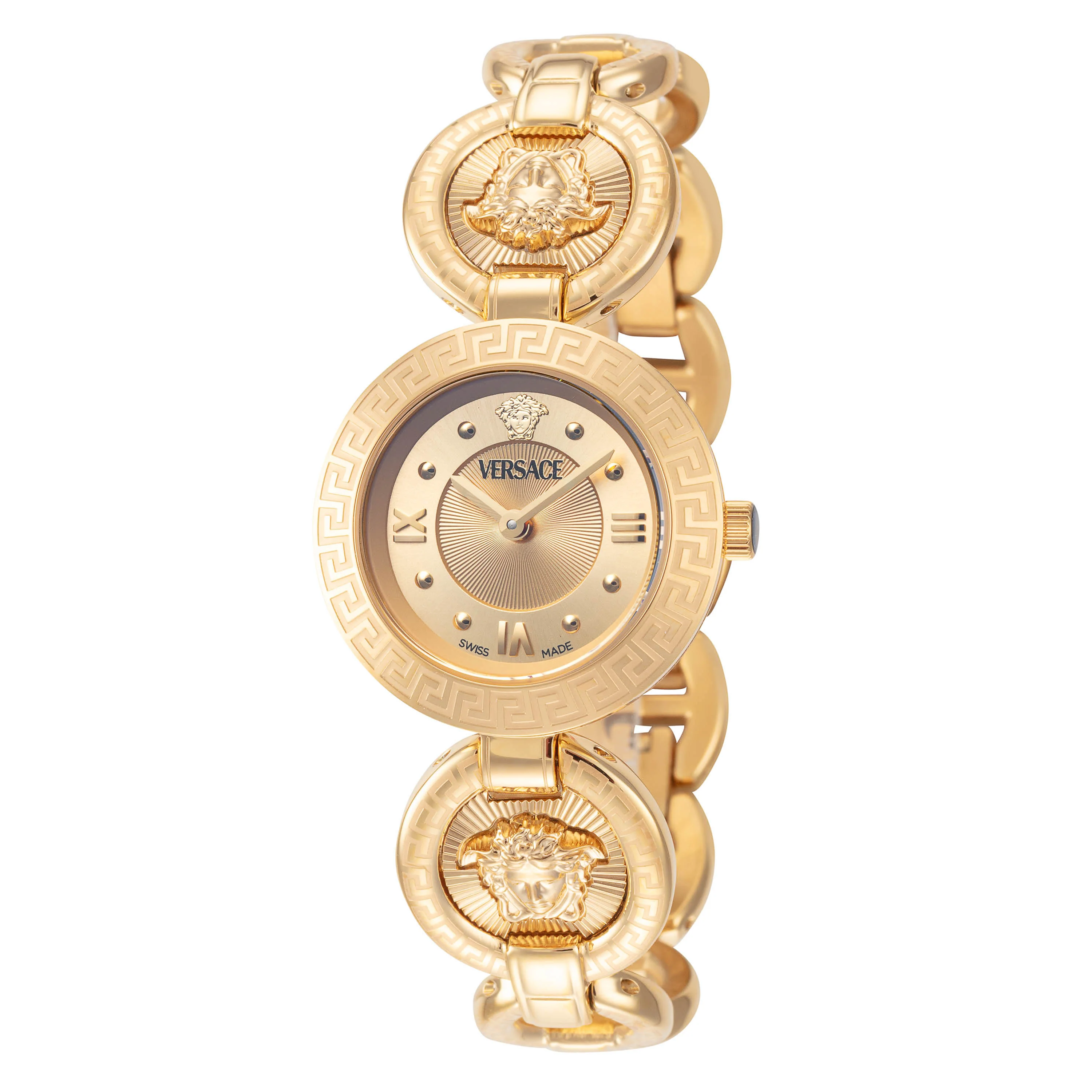 Greca Jewel 28mm / Gold / Gold | Gold Dial