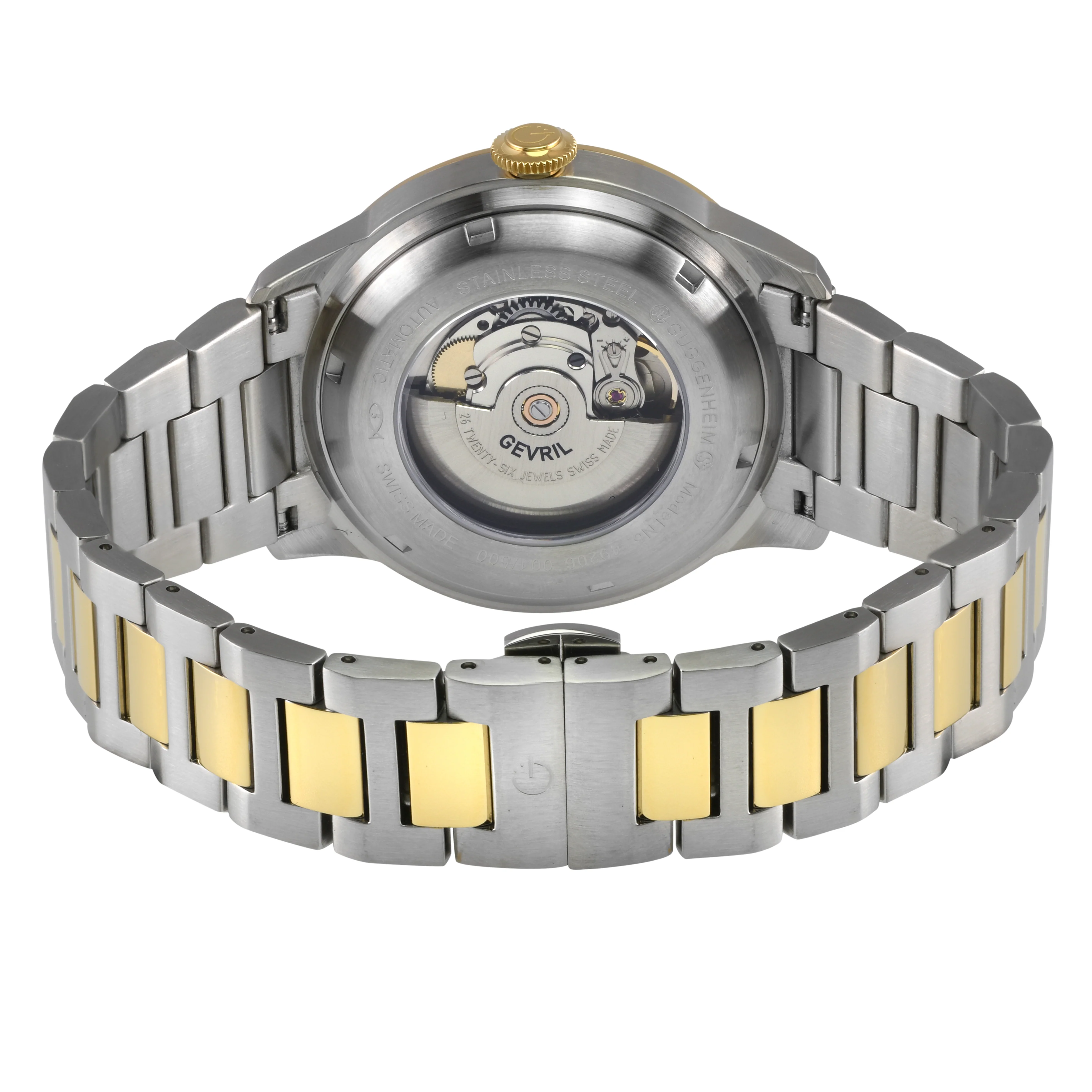 Guggenheim Sellita SW 220 Custom date wheel, SS Case, Brown dial, SS Bracelet | Brown Dial - Image 3