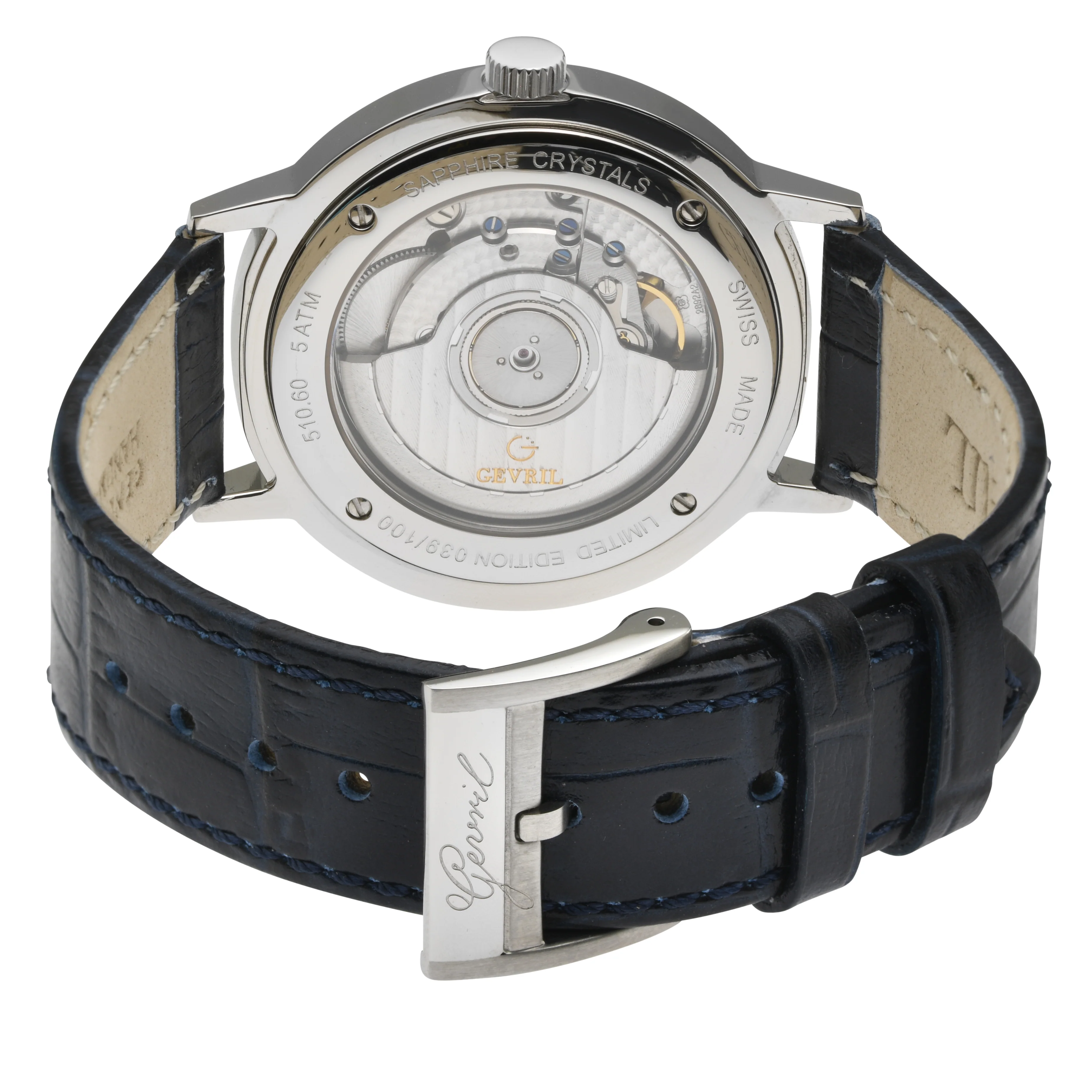 Gevril Guggenheim (Ultra Slim Automatic Swiss Made Watch ETA 2892-A2 top grade decorated movement) - Image 3