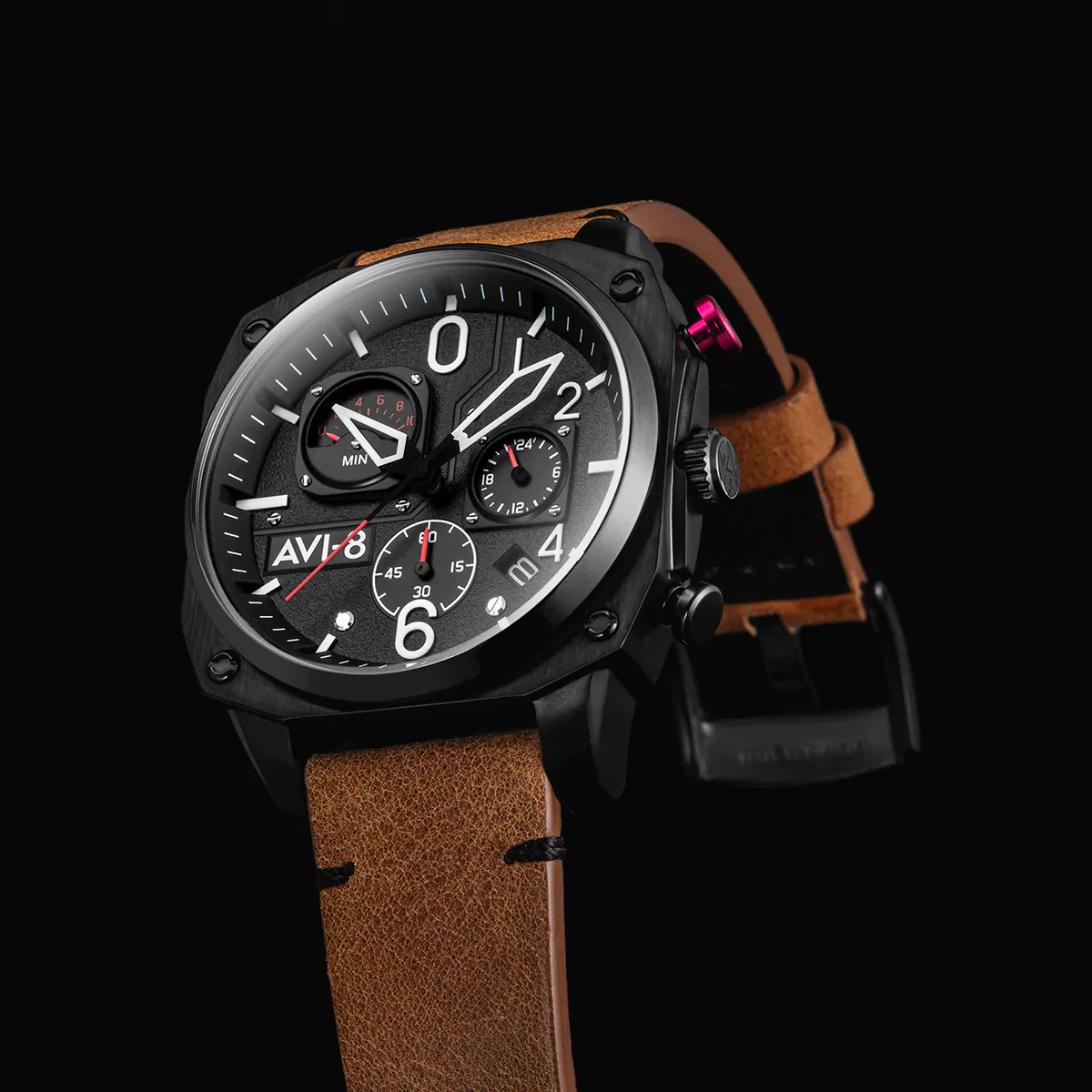 Hawker Hunter Retrograde Chronograph | Black Dial - Image 17