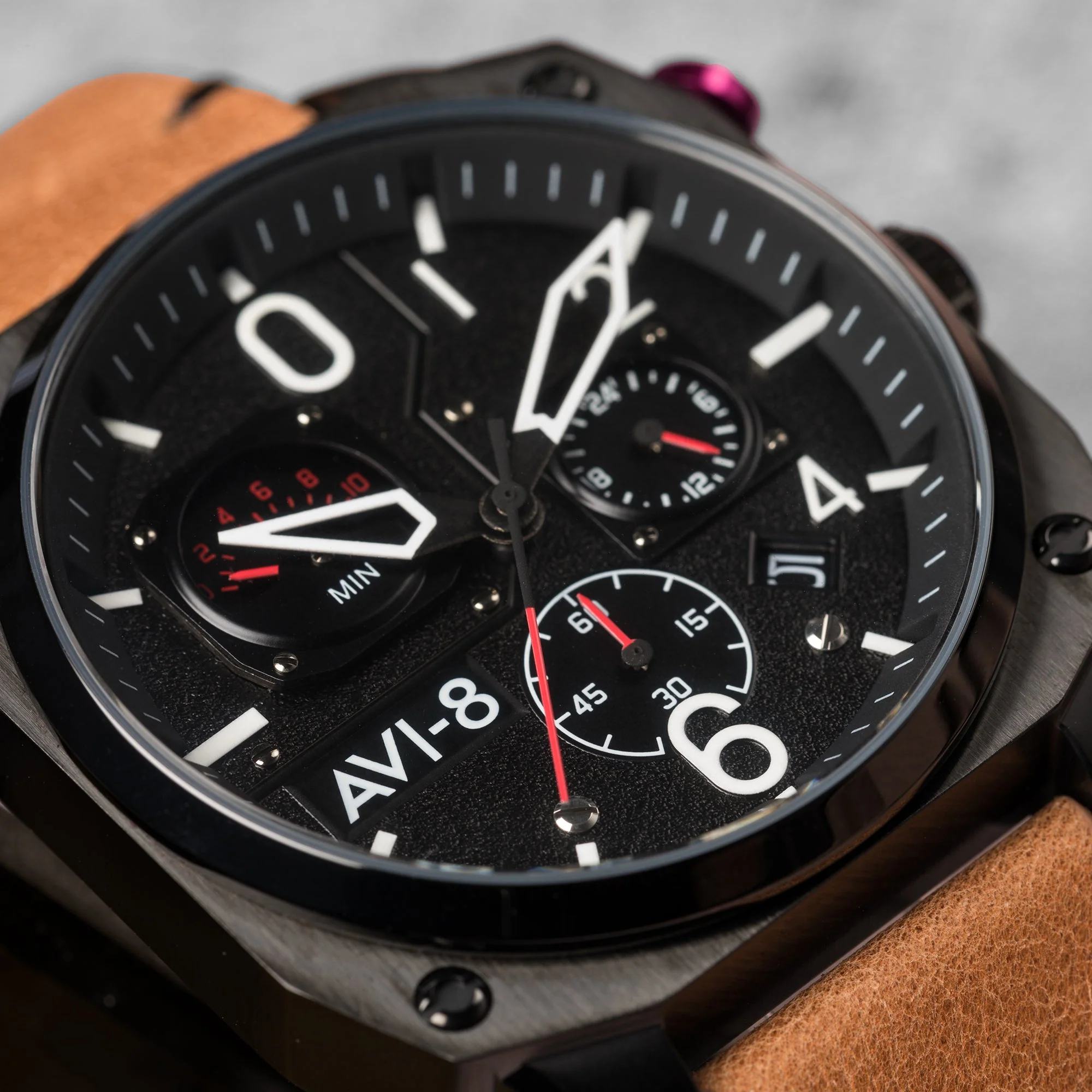 Hawker Hunter Retrograde Chronograph | Black Dial - Image 4