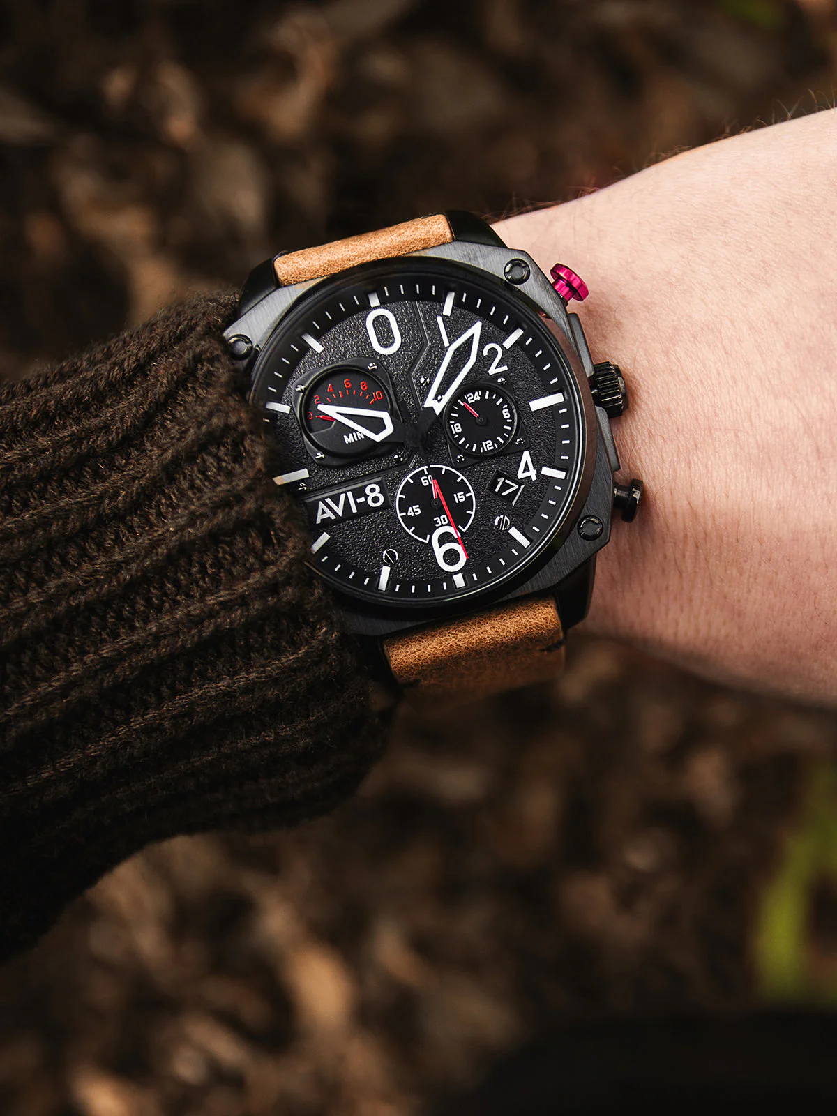Hawker Hunter Retrograde Chronograph | Black Dial - Image 5
