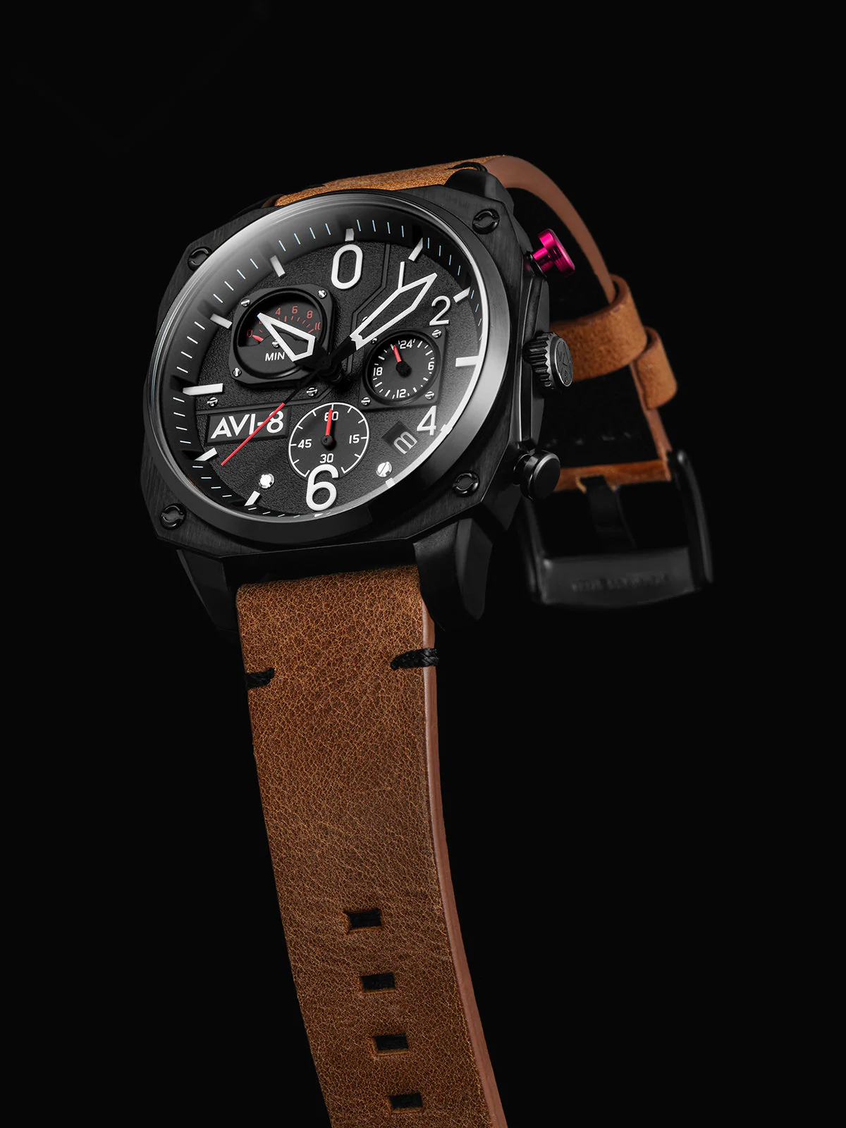 Hawker Hunter Retrograde Chronograph | Black Dial - Image 7