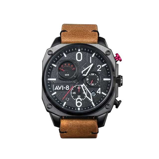 Hawker Hunter Retrograde Chronograph | Black Dial - Image 8