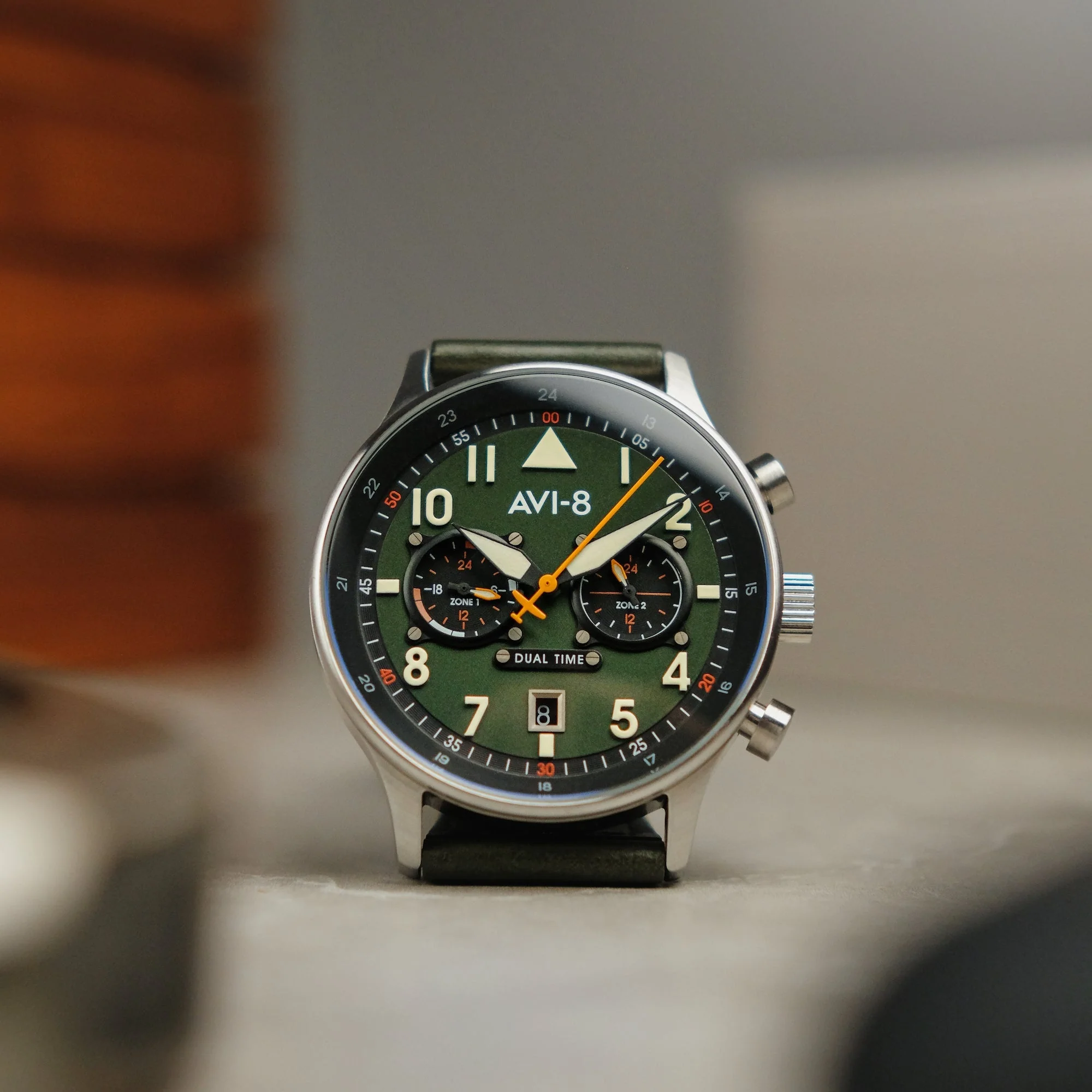 Hawker Hurricane Carey Dual Time Merville | Green Dial - Image 5