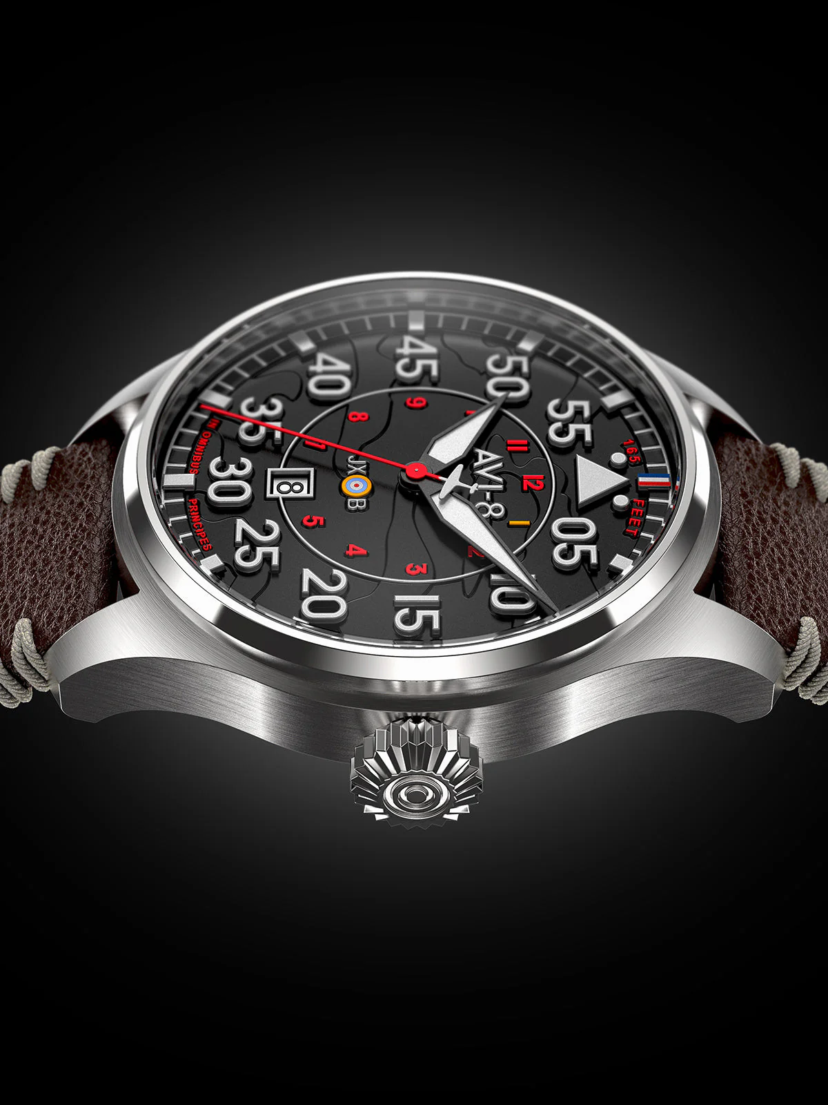 Hawker Hurricane Clowes Automatic Black / Leather | Black Dial - Image 18