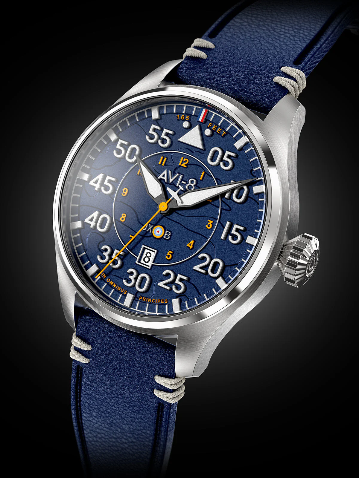 Hawker Hurricane Clowes Automatic Blue / Leather | Blue Dial - Image 17