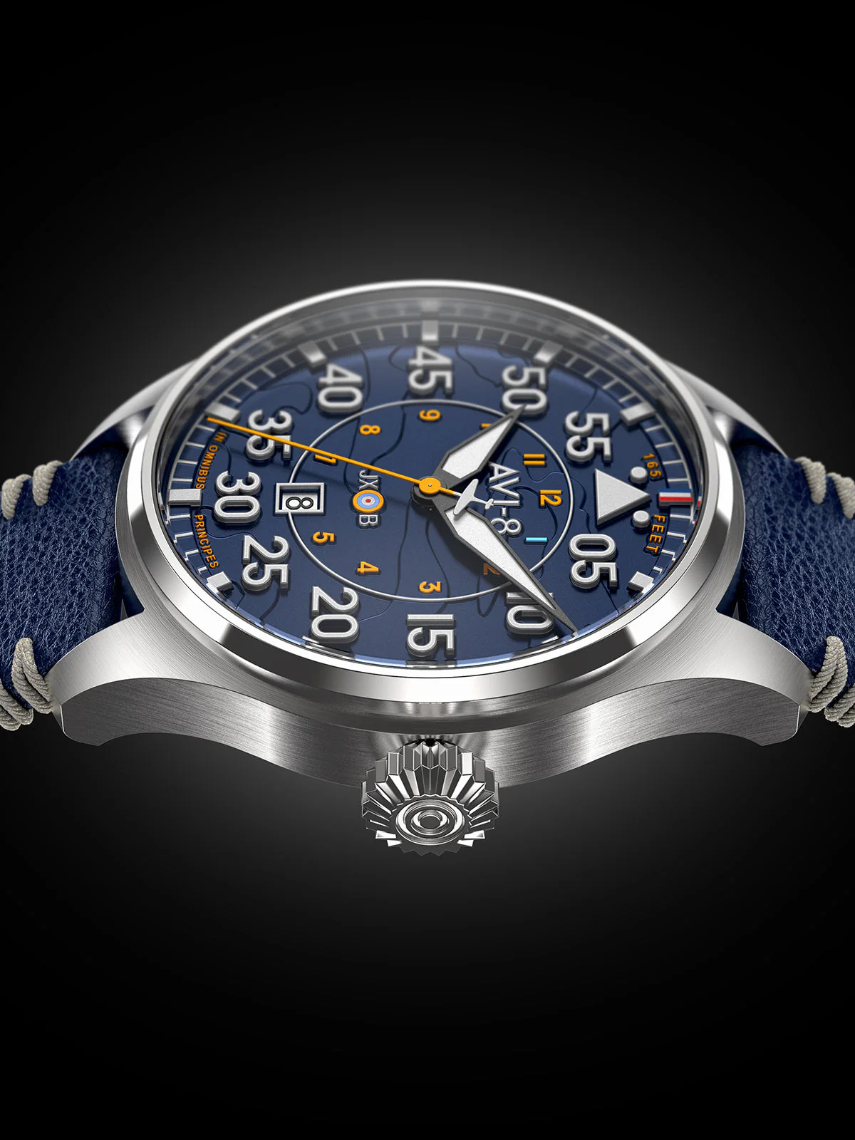 Hawker Hurricane Clowes Automatic Blue / Leather | Blue Dial - Image 22