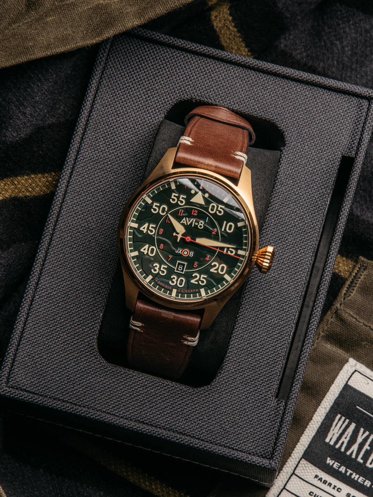 Hawker Hurricane Clowes Automatic Green / Leather | Green Dial - Image 11