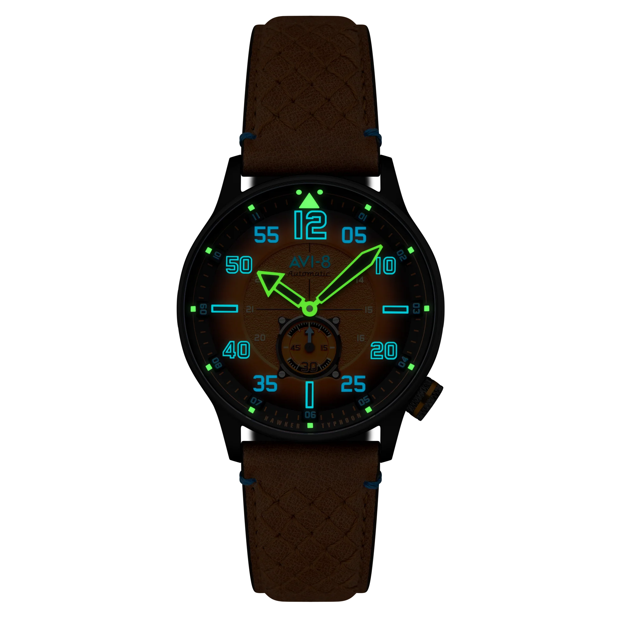 Hawker Typhoon Baldwin Automatic Orange / Brown Leather | Orange Dial - Image 3