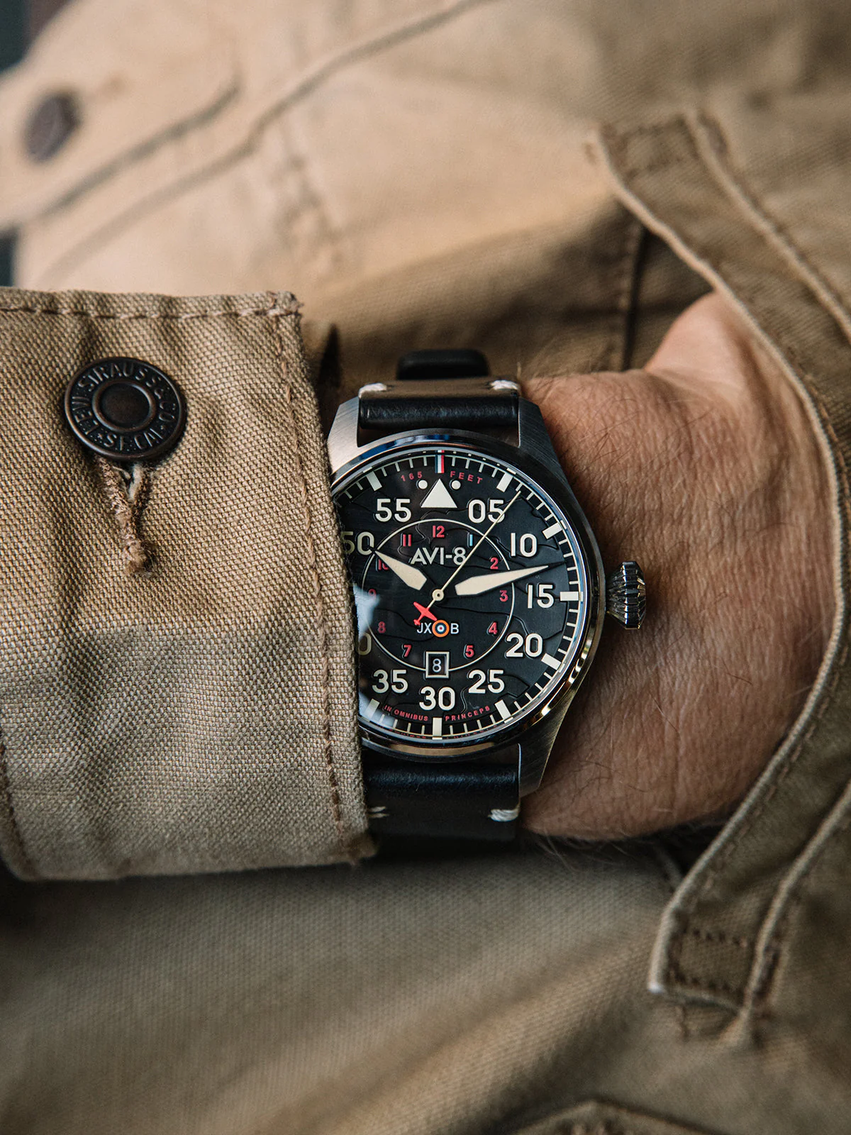 Hawker Hurricane Clowes Automatic Black Dial / Leather | Black Dial - Image 15