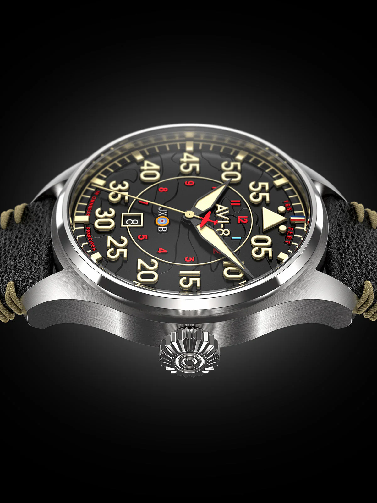 Hawker Hurricane Clowes Automatic Black Dial / Leather | Black Dial - Image 19