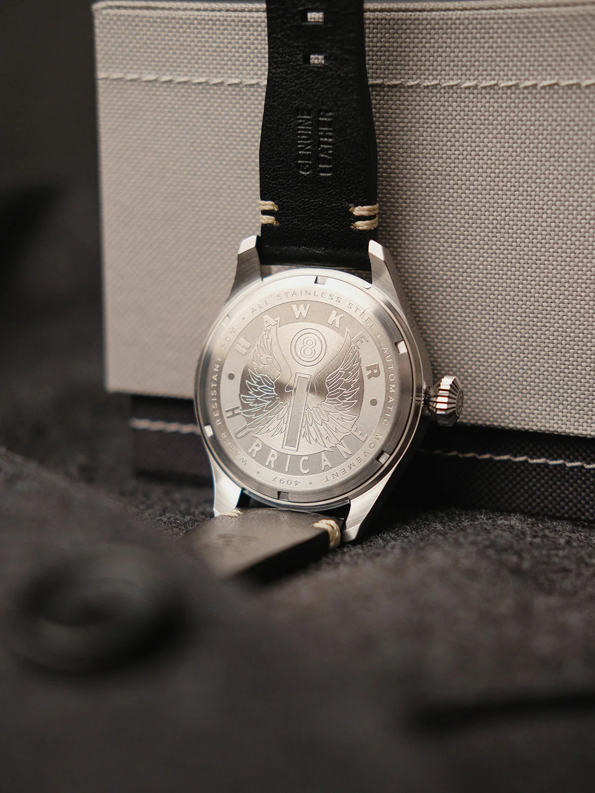 Hawker Hurricane Clowes Automatic Black Dial / Leather | Black Dial - Image 8