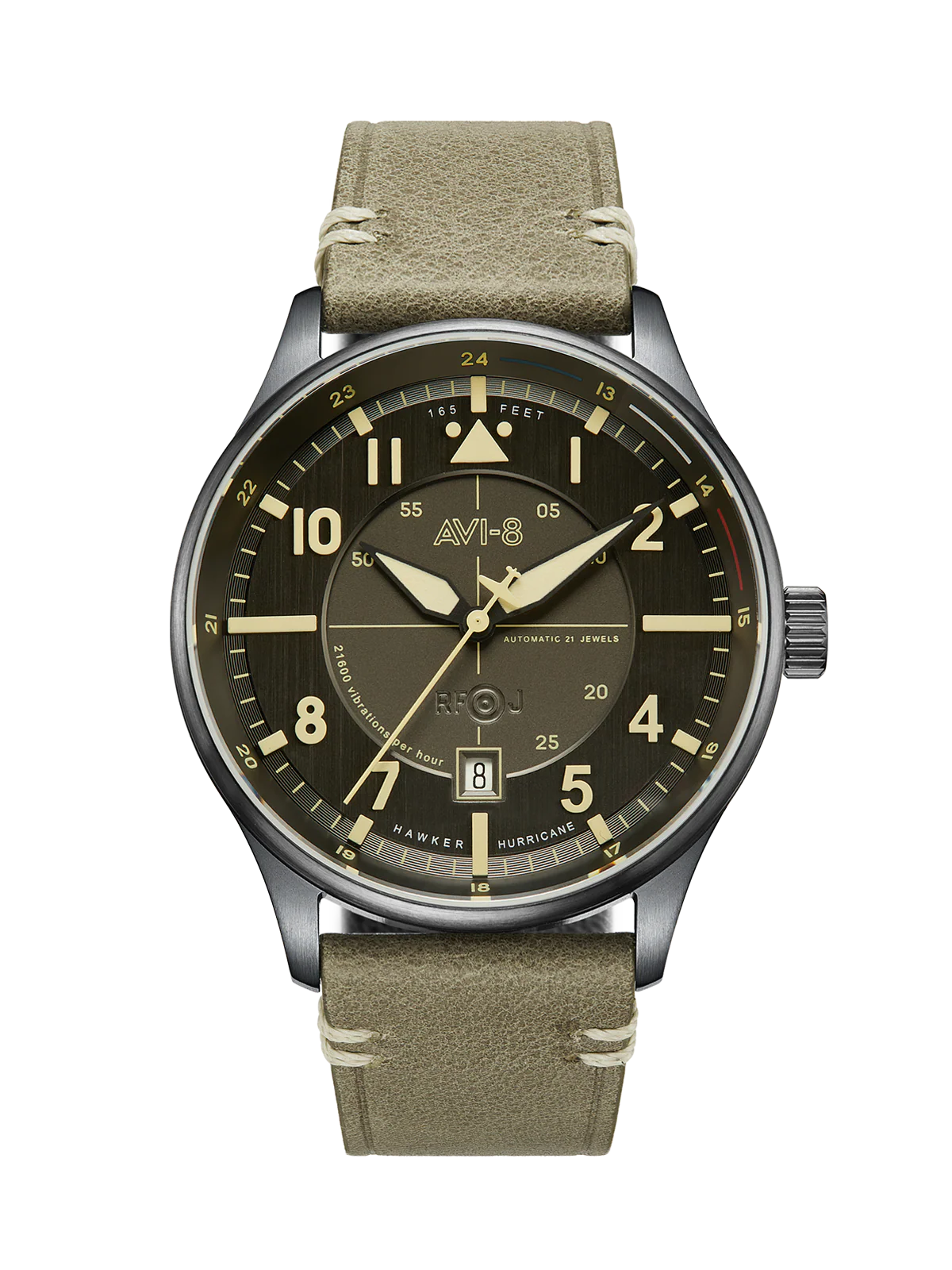 Hawker Hurricane Kent Automatic Gray / Leather | Gray Dial