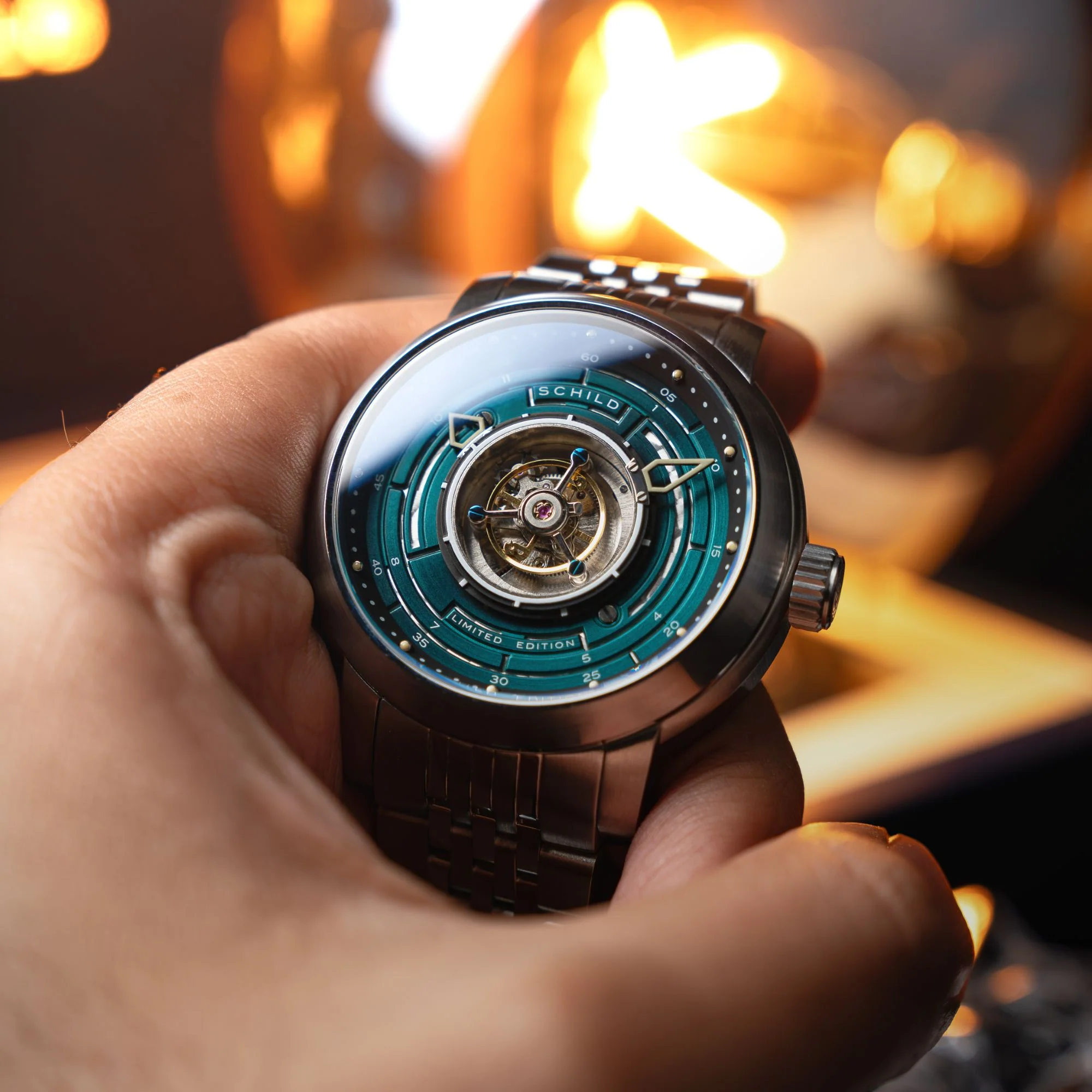 Heinrich Cyclone Tourbillon Limited Edition Green / Steel Stainless Steel | Green Dial - Image 2