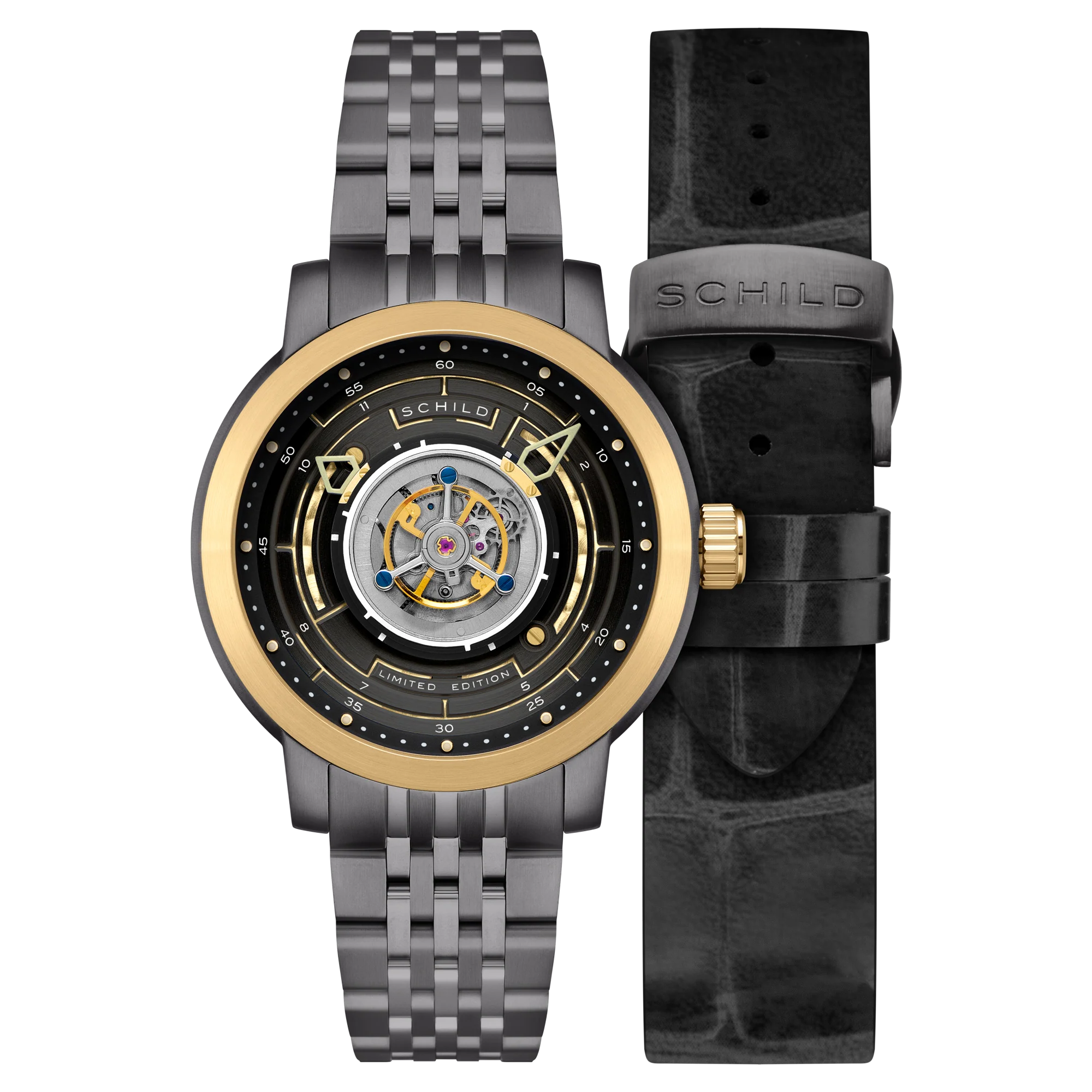 Heinrich Cyclone Tourbillon Limited Edition Grey / Gray Stainless Steel | Dial