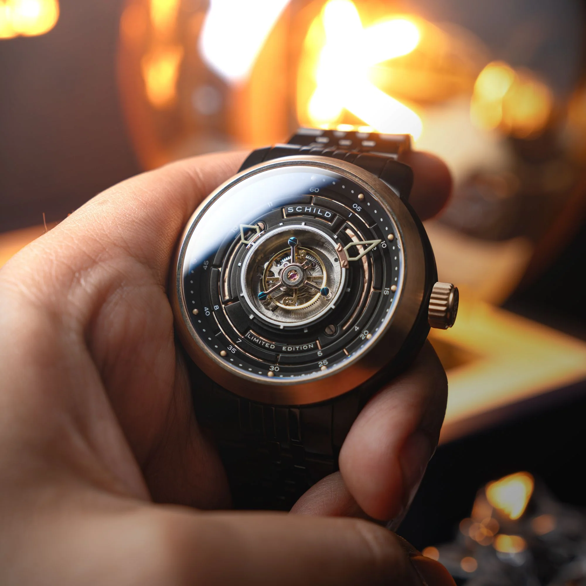 Heinrich Cyclone Tourbillon Limited Edition Black / Black Stainless Steel | Black Dial - Image 2