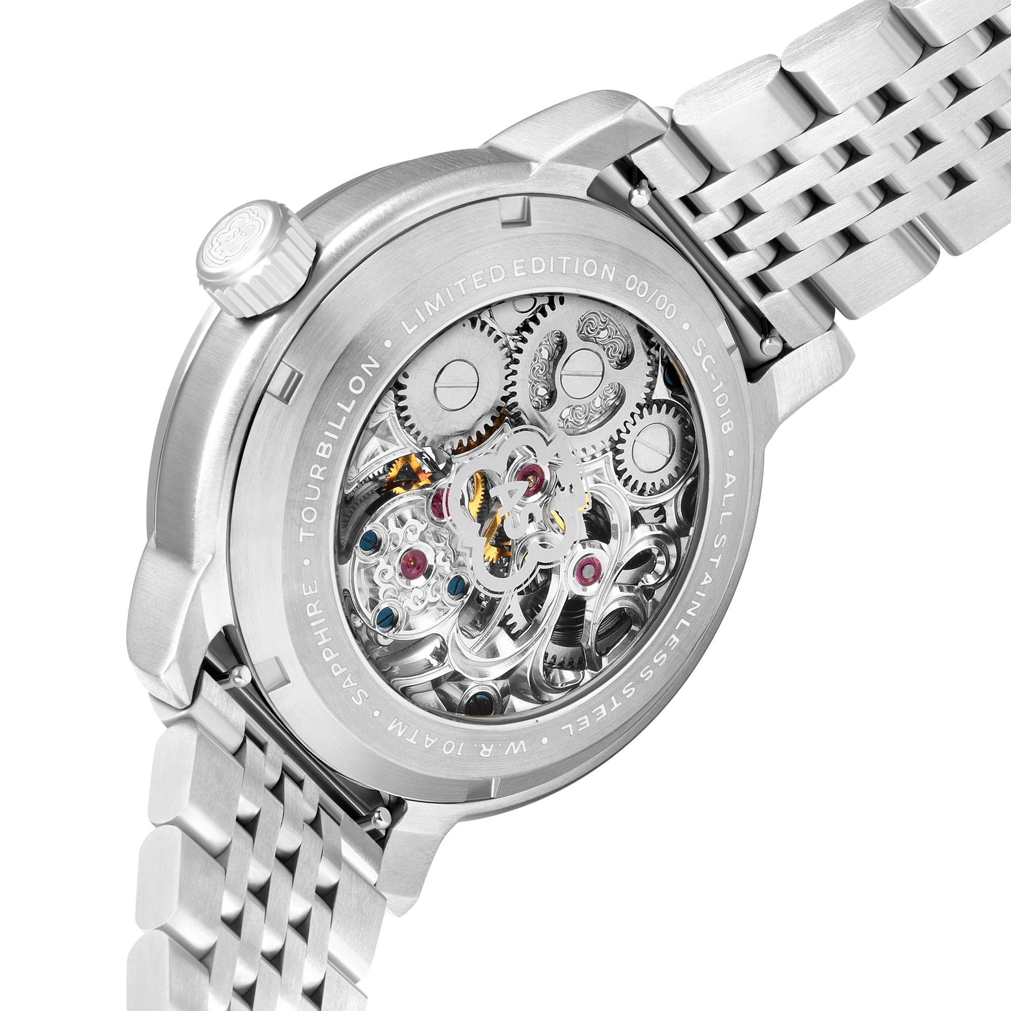 Heinrich GMT Moonphase Tourbillon Limited Edition Black / Stainless Steel | Black Dial - Image 3