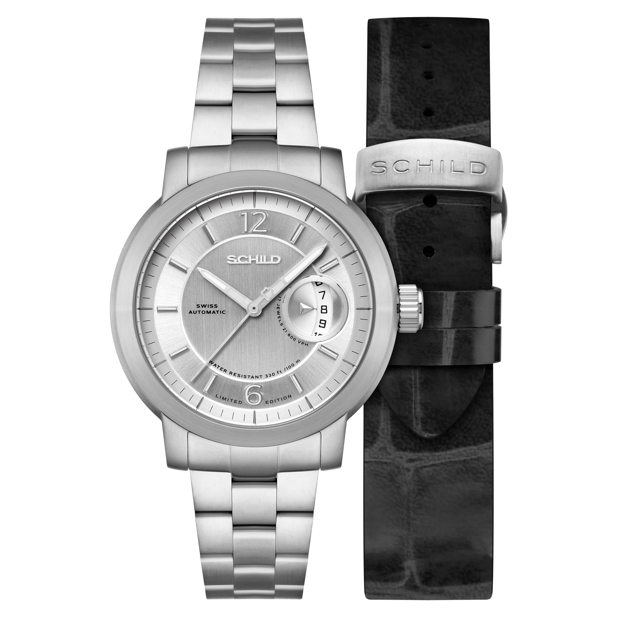 Heinrich Minimal Swiss Automatic Limited Edition Silver / Stainless Steel | Silver Dial