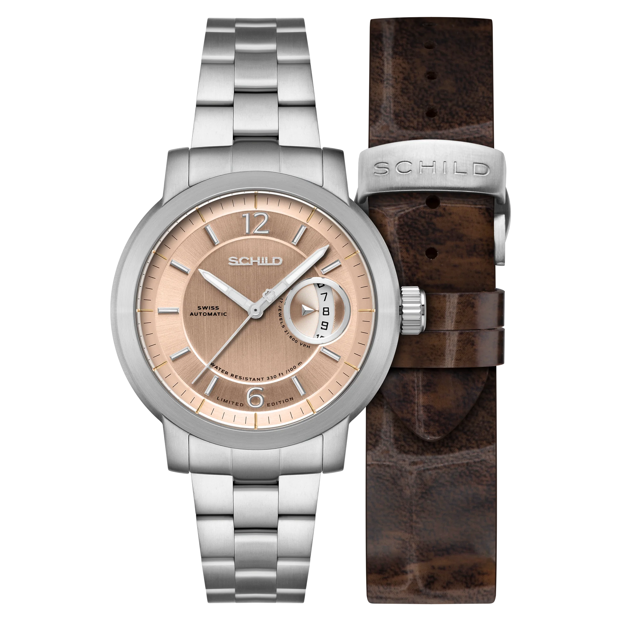 Heinrich Minimal Swiss Automatic Limited Edition Champagne / Stainless Steel | Champagne Dial